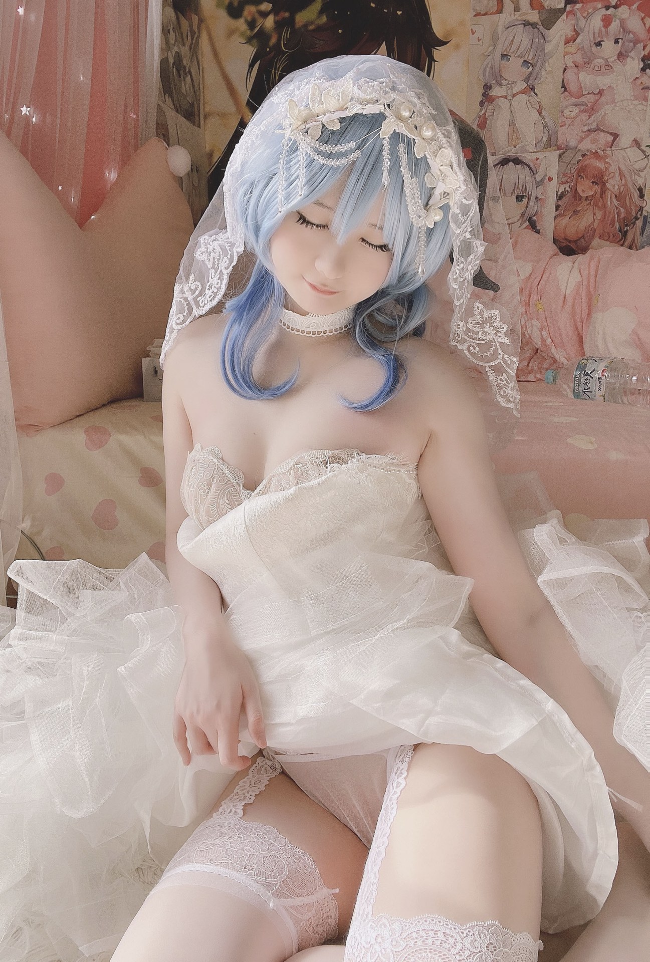 Xidaidai 花嫁甘雨：婚纱露点大尺度还原 Photo Set 28P2V