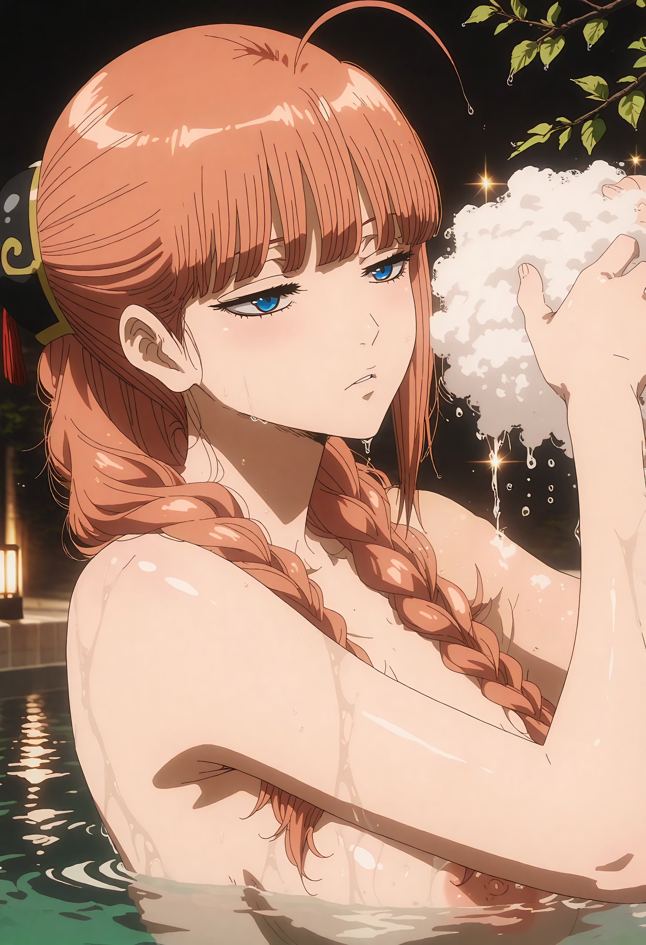 Cô gái anime do AI tạo ra - 银魂 江华: đồ bó sát, phòng riêng, lộ lỗ 44P