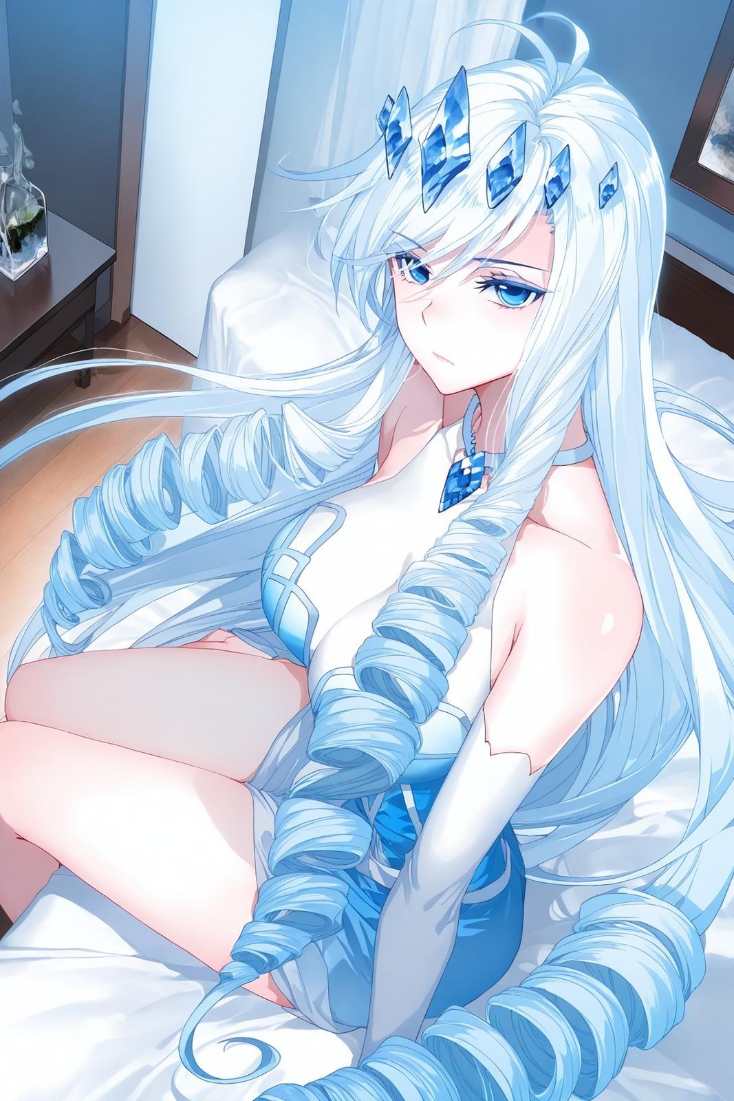 Anime Girl do AI tạo ra - 雪帝：白丝床拍露穴 112P