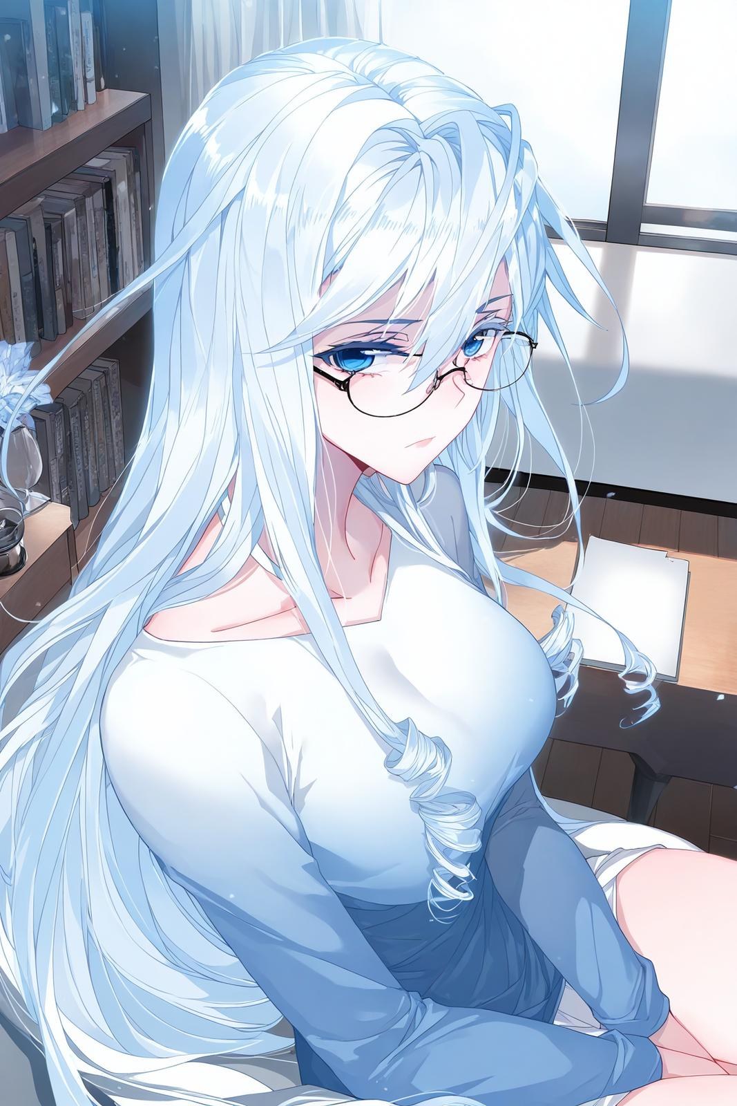 Anime Girl do AI tạo ra - 雪帝：白丝床拍露穴 112P