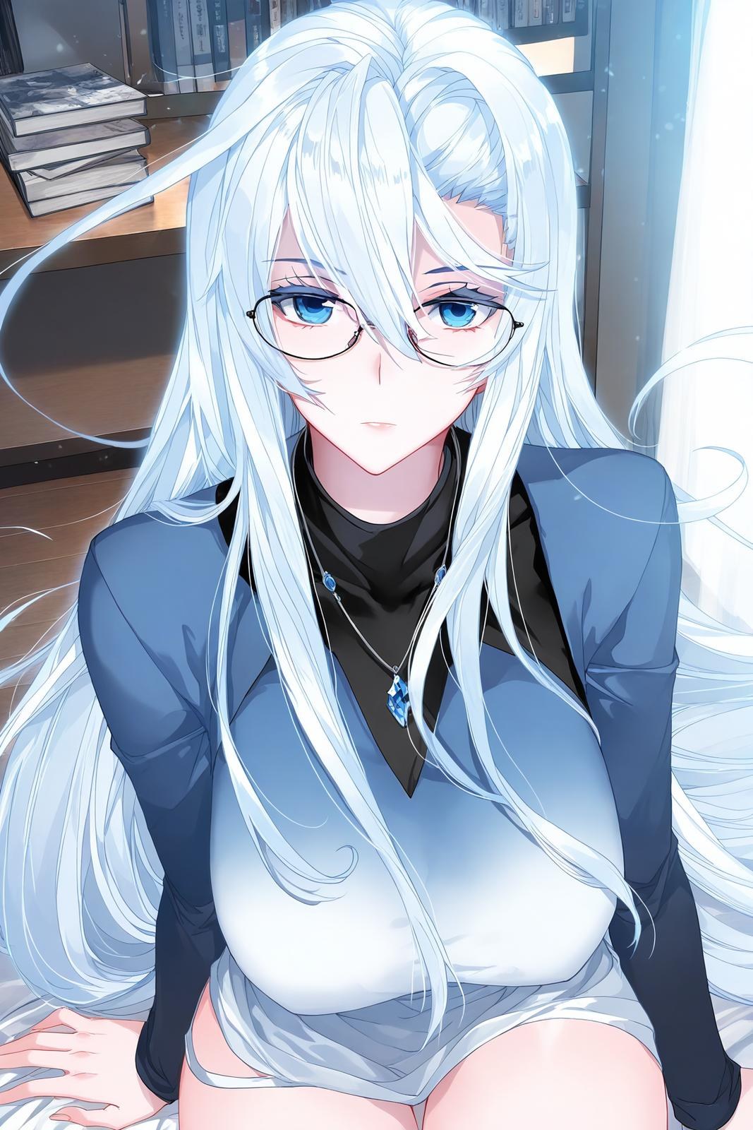 Anime Girl do AI tạo ra - 雪帝：白丝床拍露穴 112P