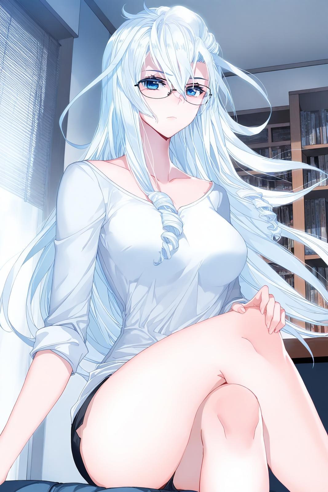 Anime Girl do AI tạo ra - 雪帝：白丝床拍露穴 112P