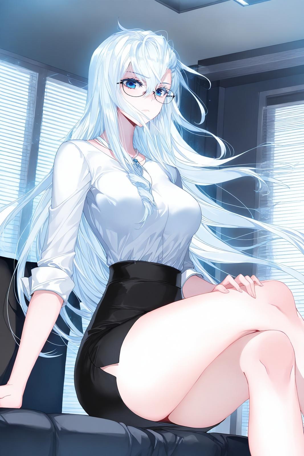 Anime Girl do AI tạo ra - 雪帝：白丝床拍露穴 112P