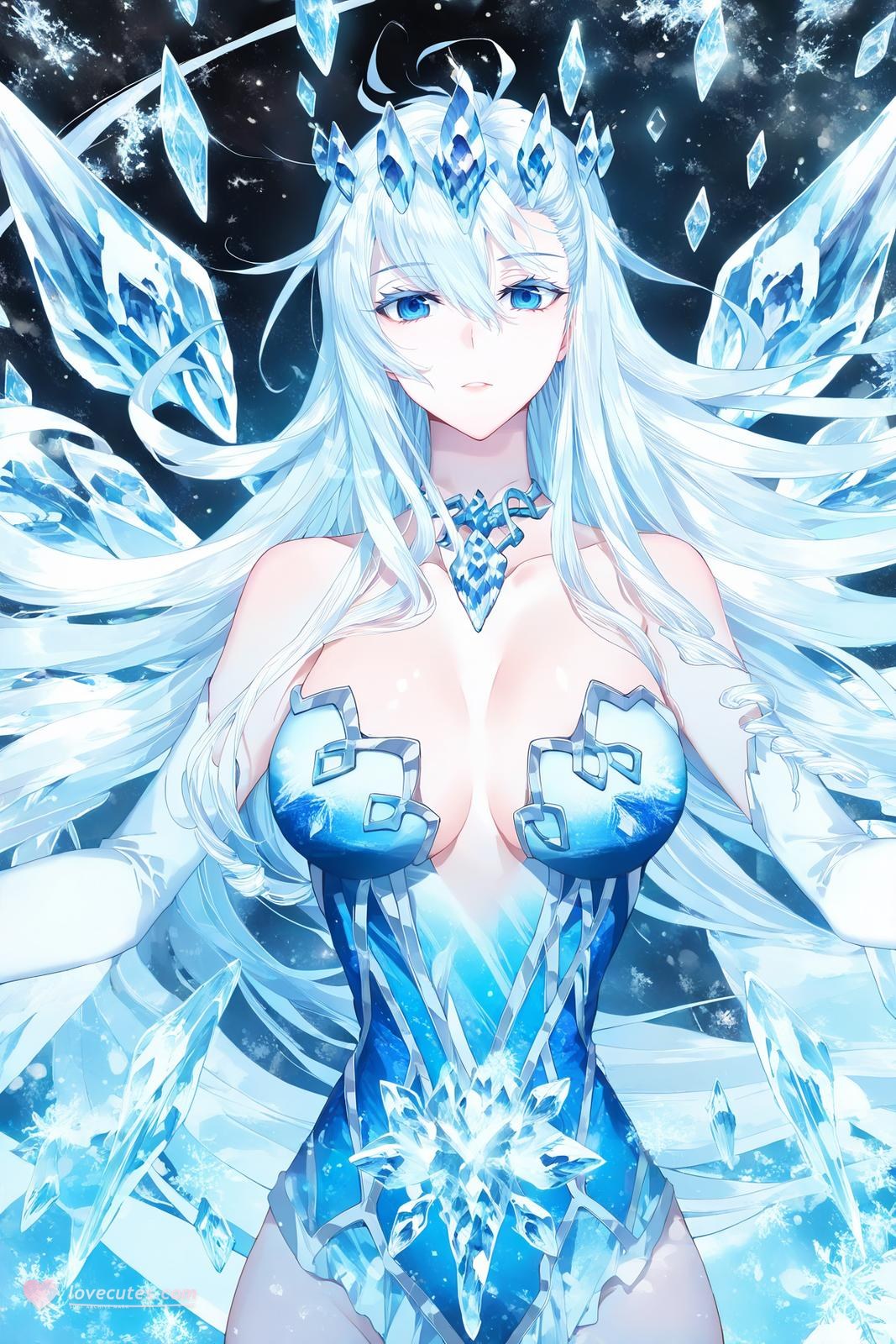 Anime Girl do AI tạo ra - 雪帝：白丝床拍露穴 112P