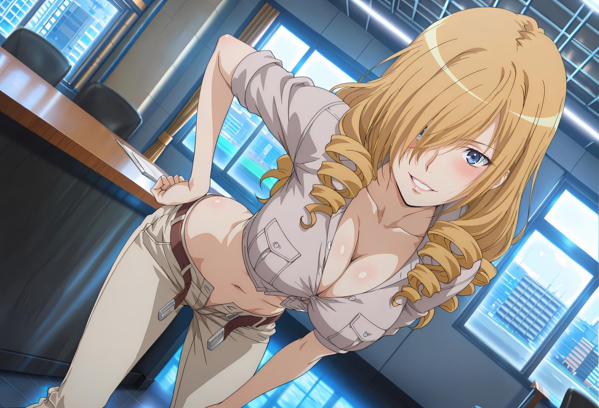 AI tạo ra Anime Girl - 魔法禁书目录 欧莉安娜·汤姆森：bộ đồ bó sát trong nhà ảnh phòng riêng lộ hang 90P