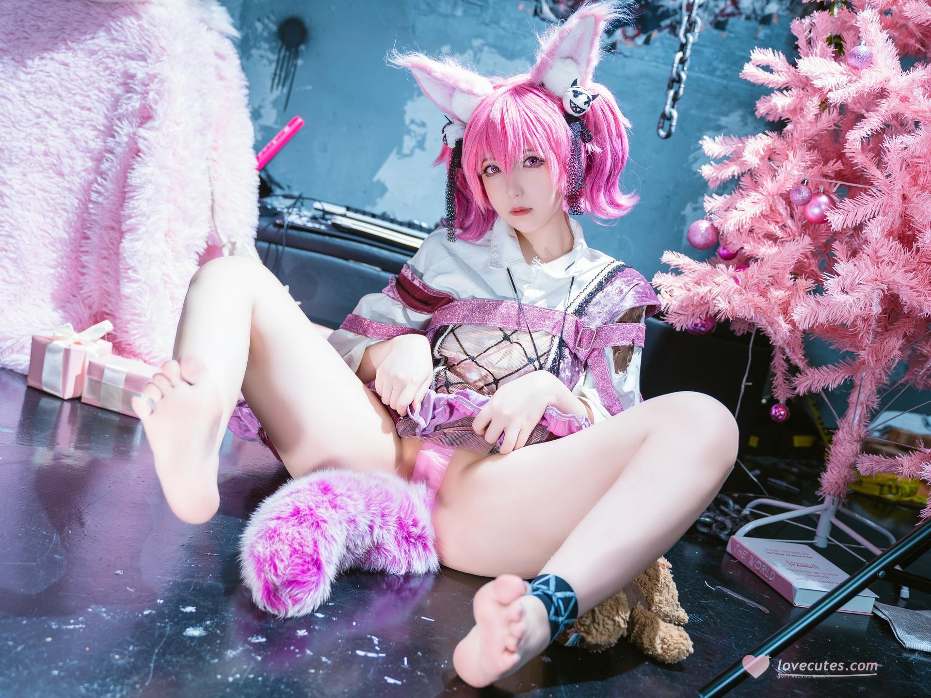 [cosplay] 小和甜酒 - 明日方舟 巫恋：黑白角色服私房还原 44P1V