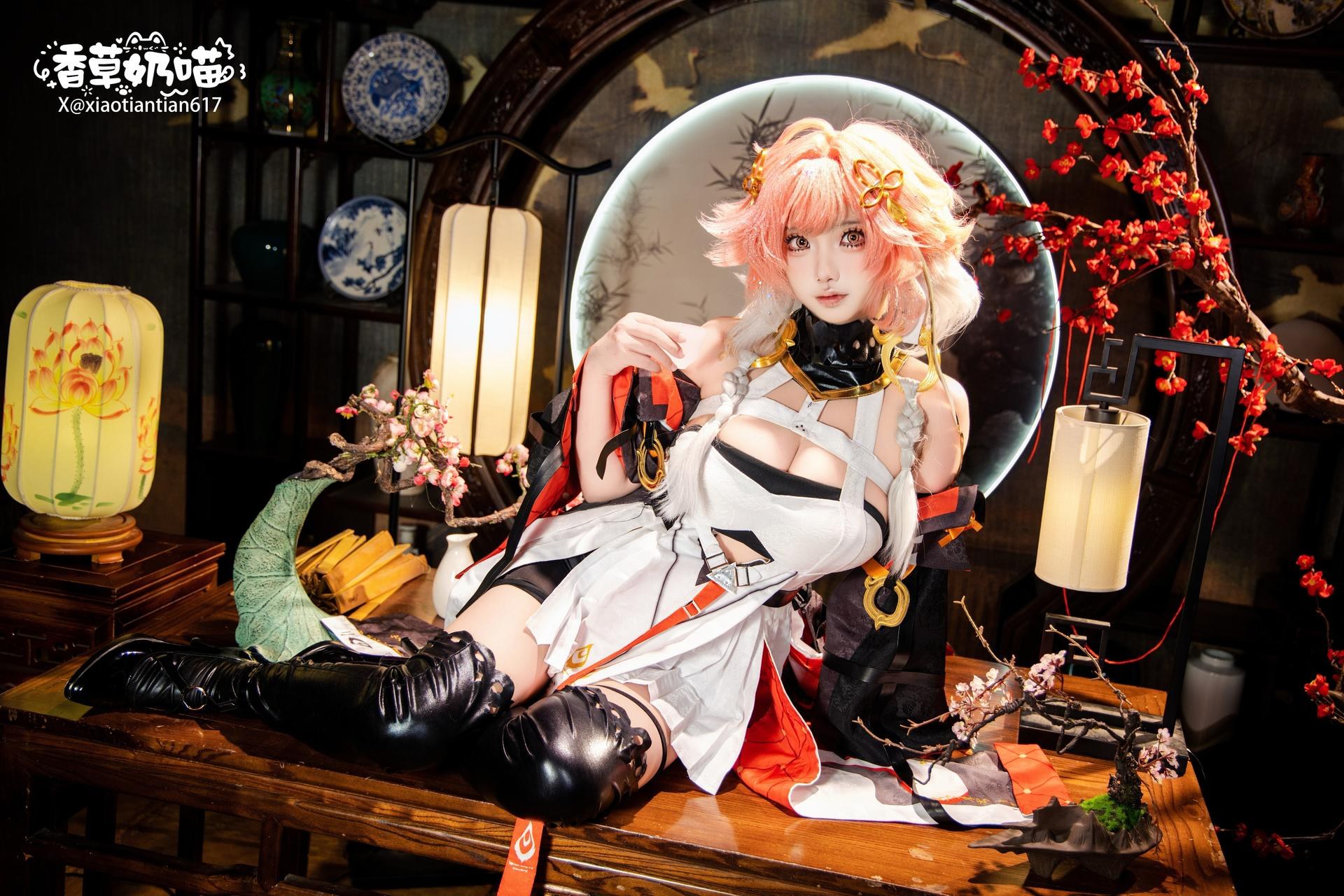 [cosplay] 香草奶喵 - Wuthering Waves Changli bản sưu tầm: phục trang nội thất nguyên bản phục dựng 29P