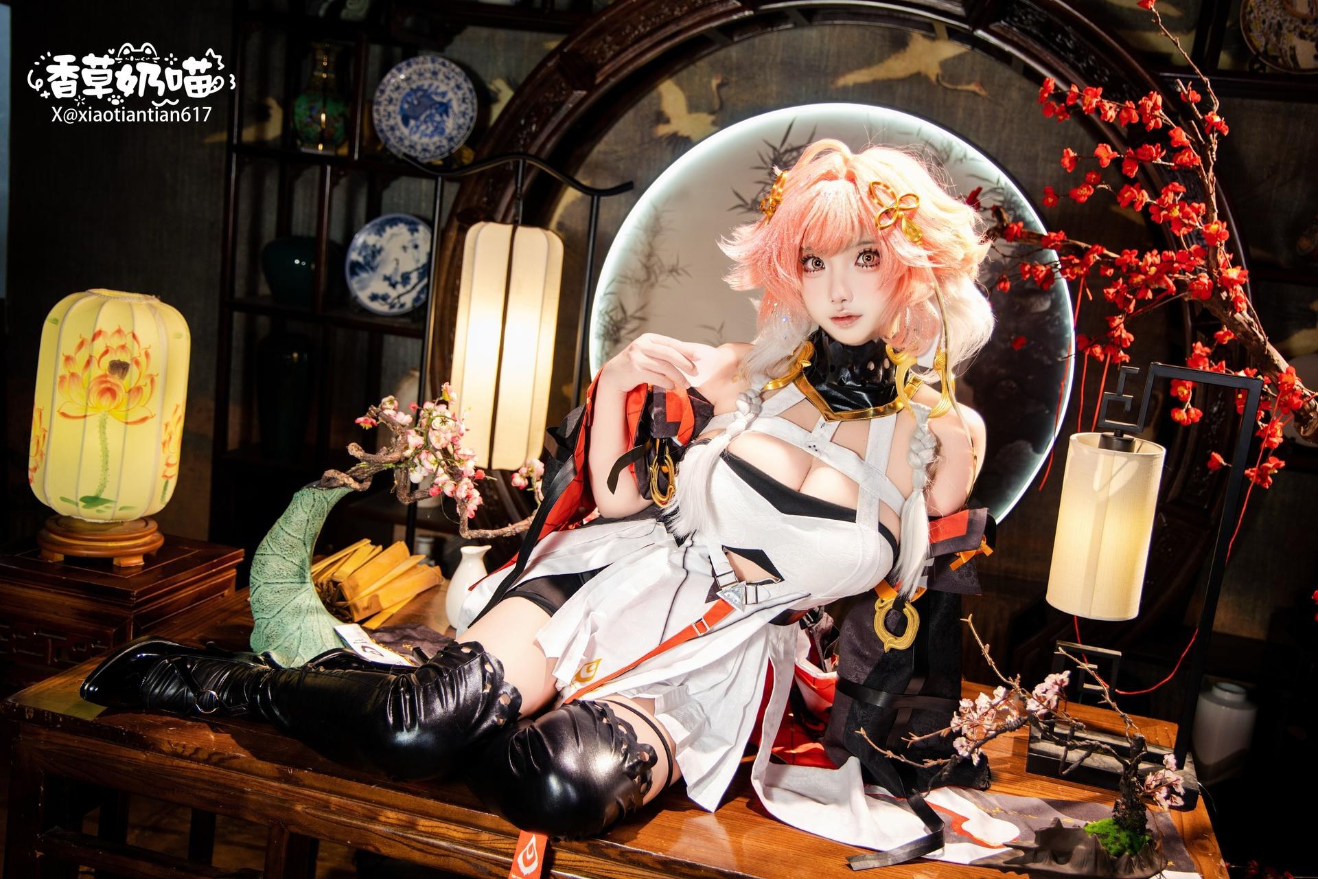 [cosplay] 香草奶喵 - Wuthering Waves Changli bản sưu tầm: phục trang nội thất nguyên bản phục dựng 29P