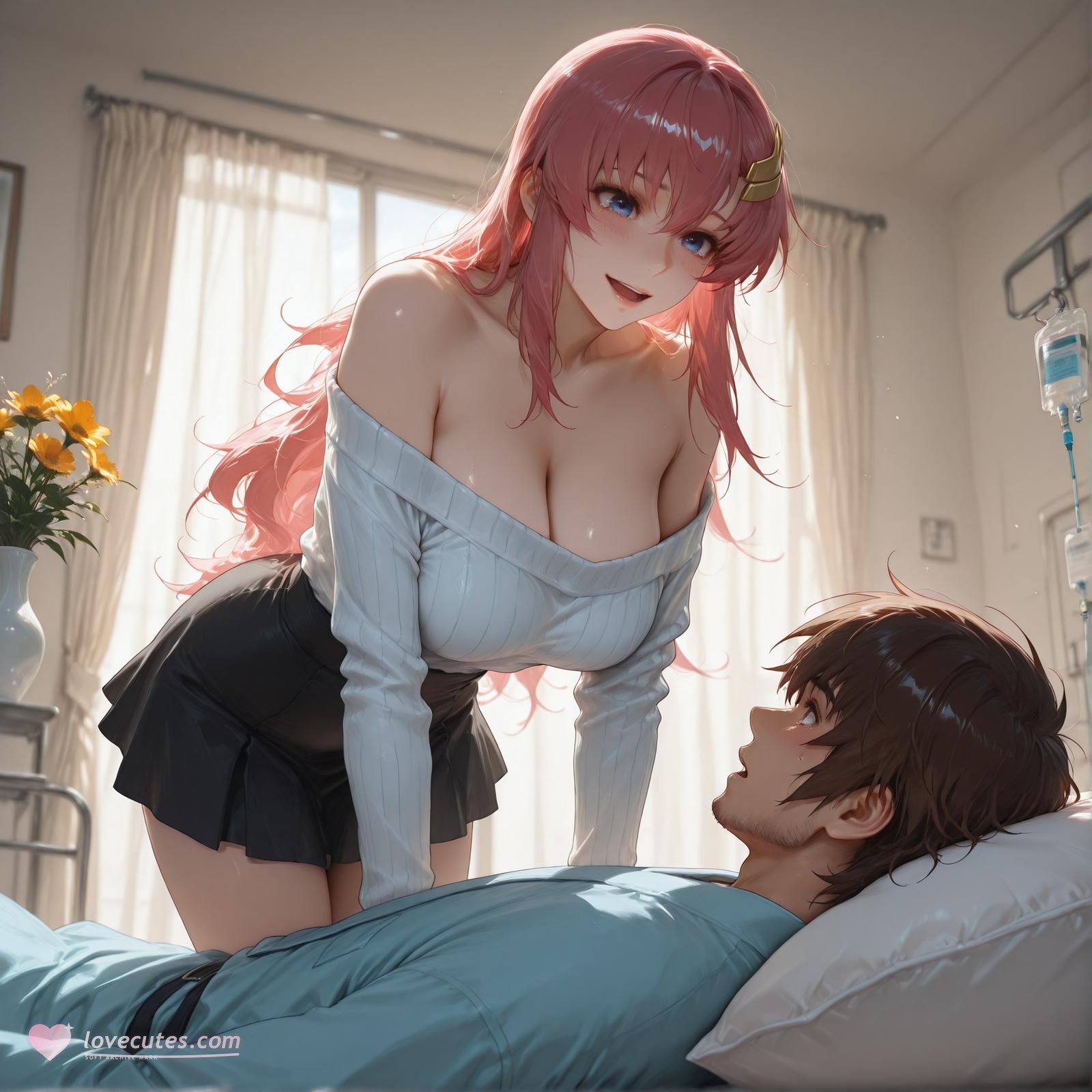 AI Generated Anime Girl - 医疗偿债 拉克丝·克莱因：偿债诊疗蕾丝内衣 345P