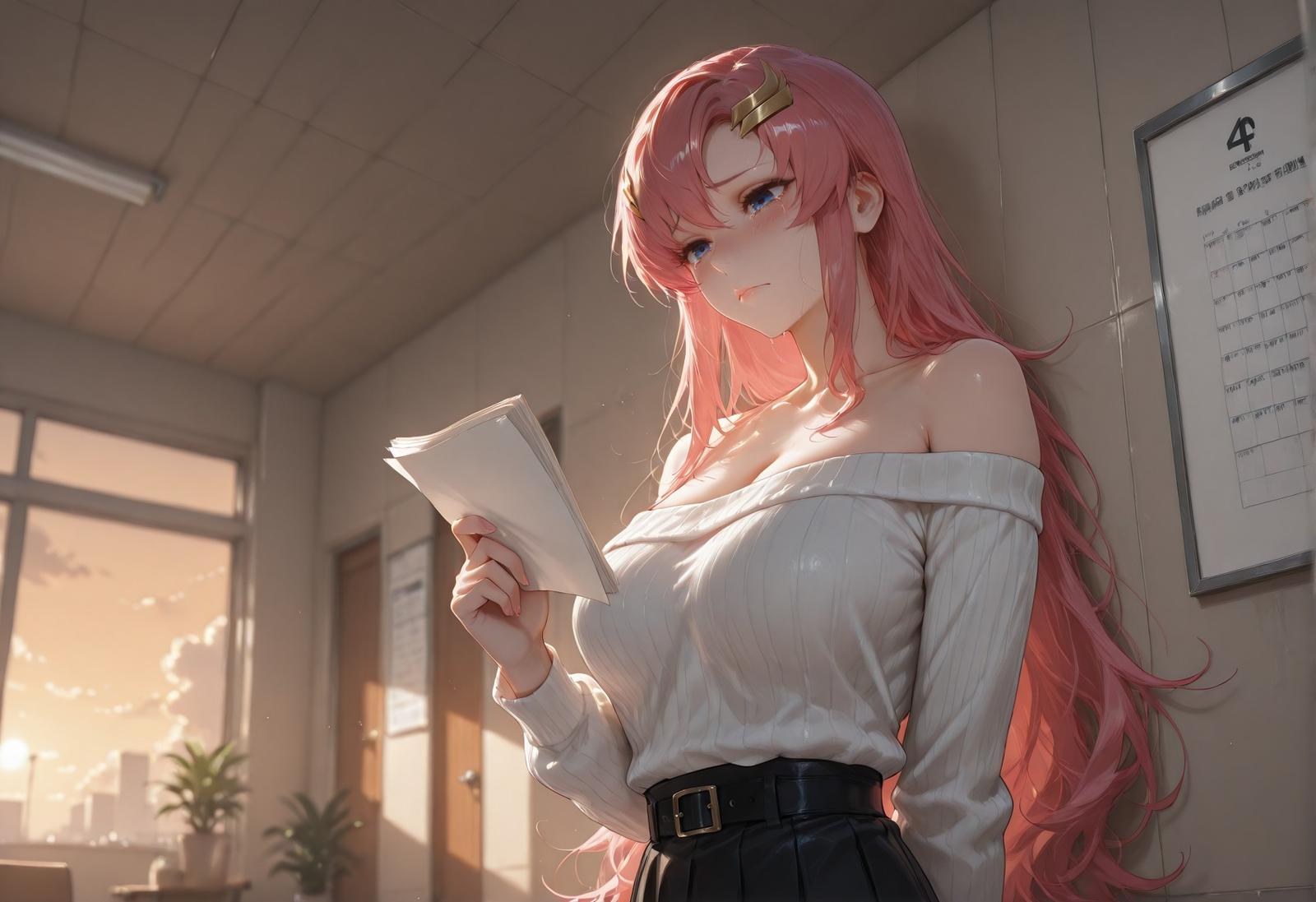 AI Generated Anime Girl - 医疗偿债 拉克丝·克莱因：偿债诊疗蕾丝内衣 345P