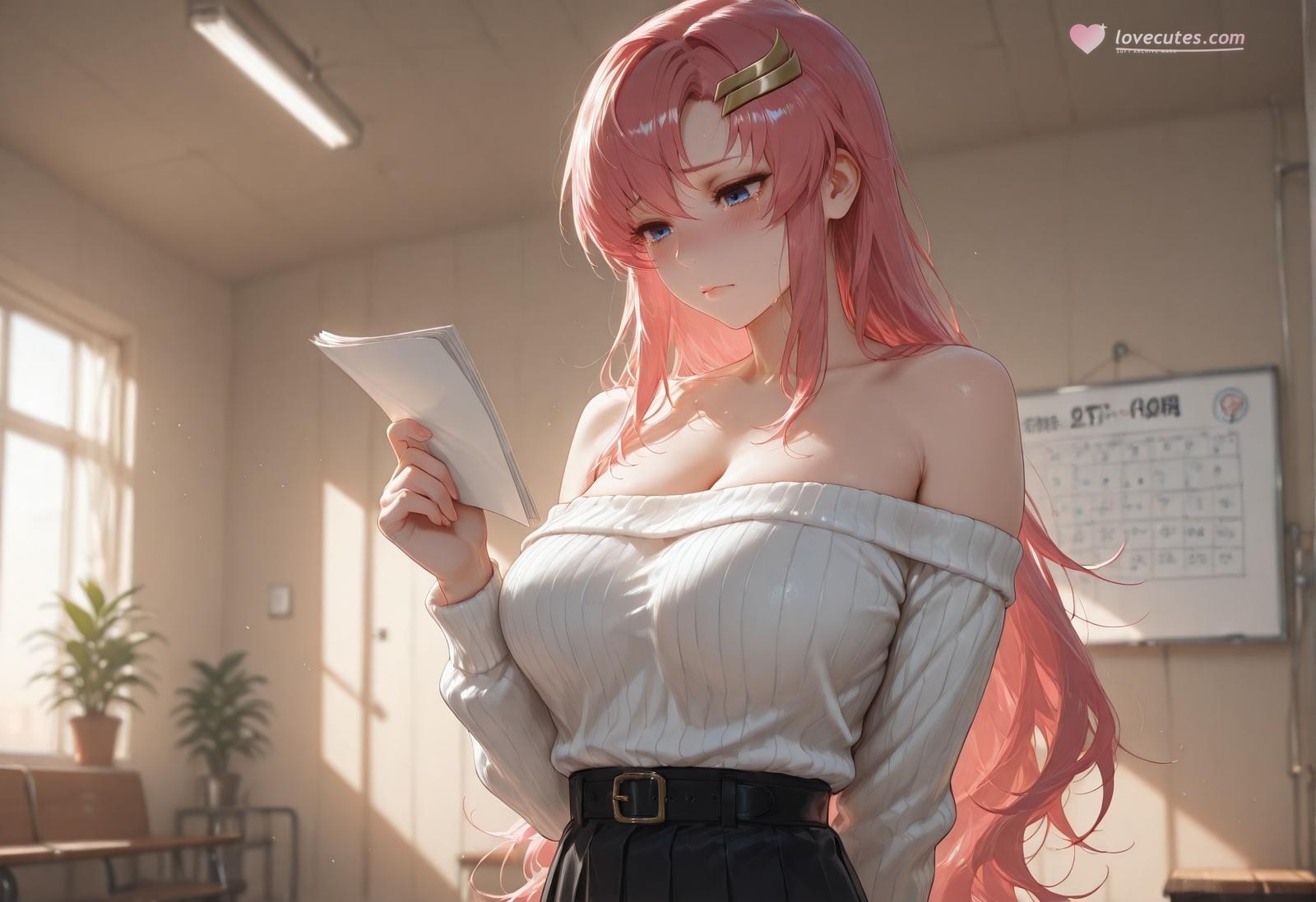 AI Generated Anime Girl - 医疗偿债 拉克丝·克莱因：偿债诊疗蕾丝内衣 345P