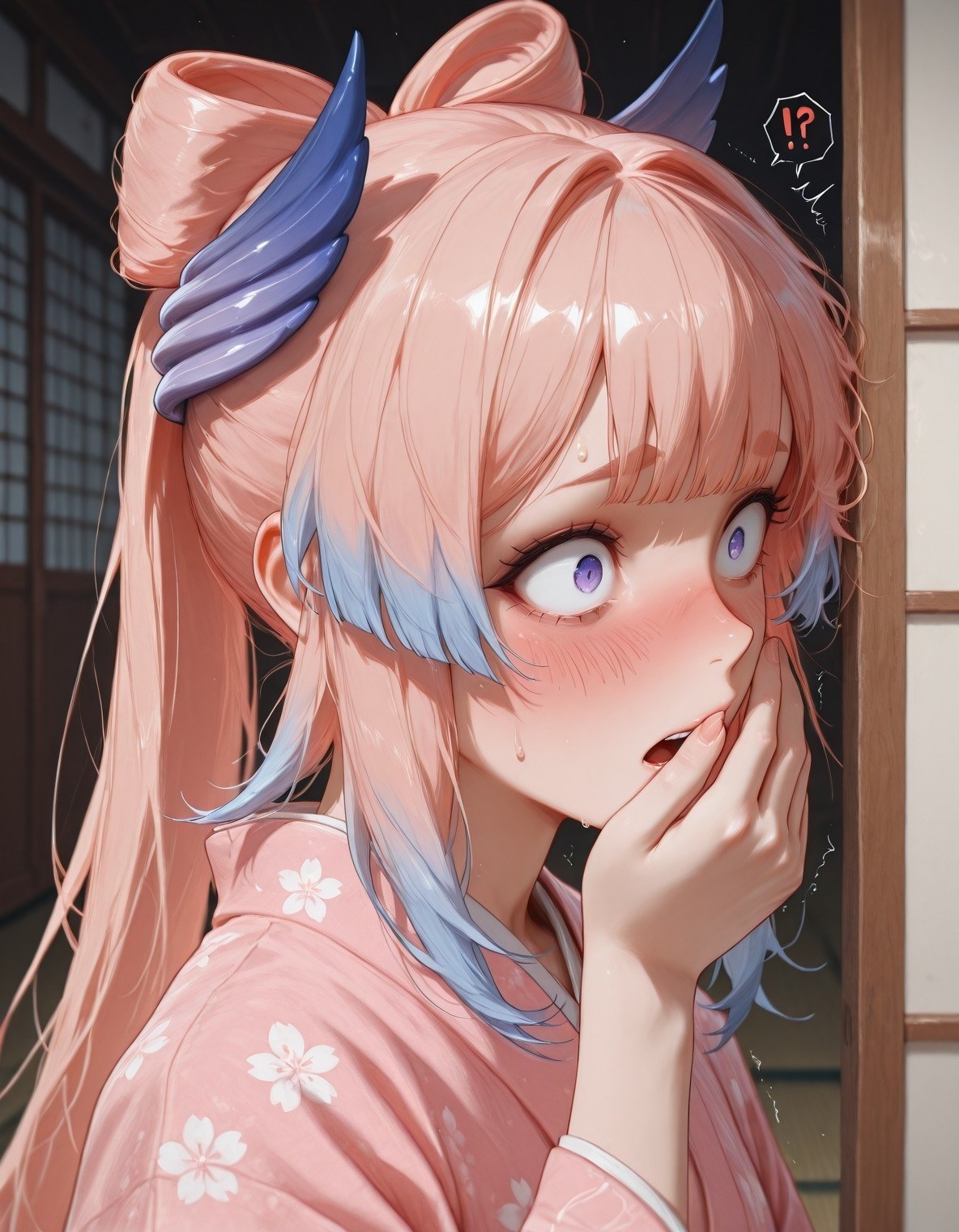 AI Generated Anime Girl - 原神 雷电将军 NTR Vol.2：ชุดชั้นในลูกไม้ ชุดรัดรูป 95P