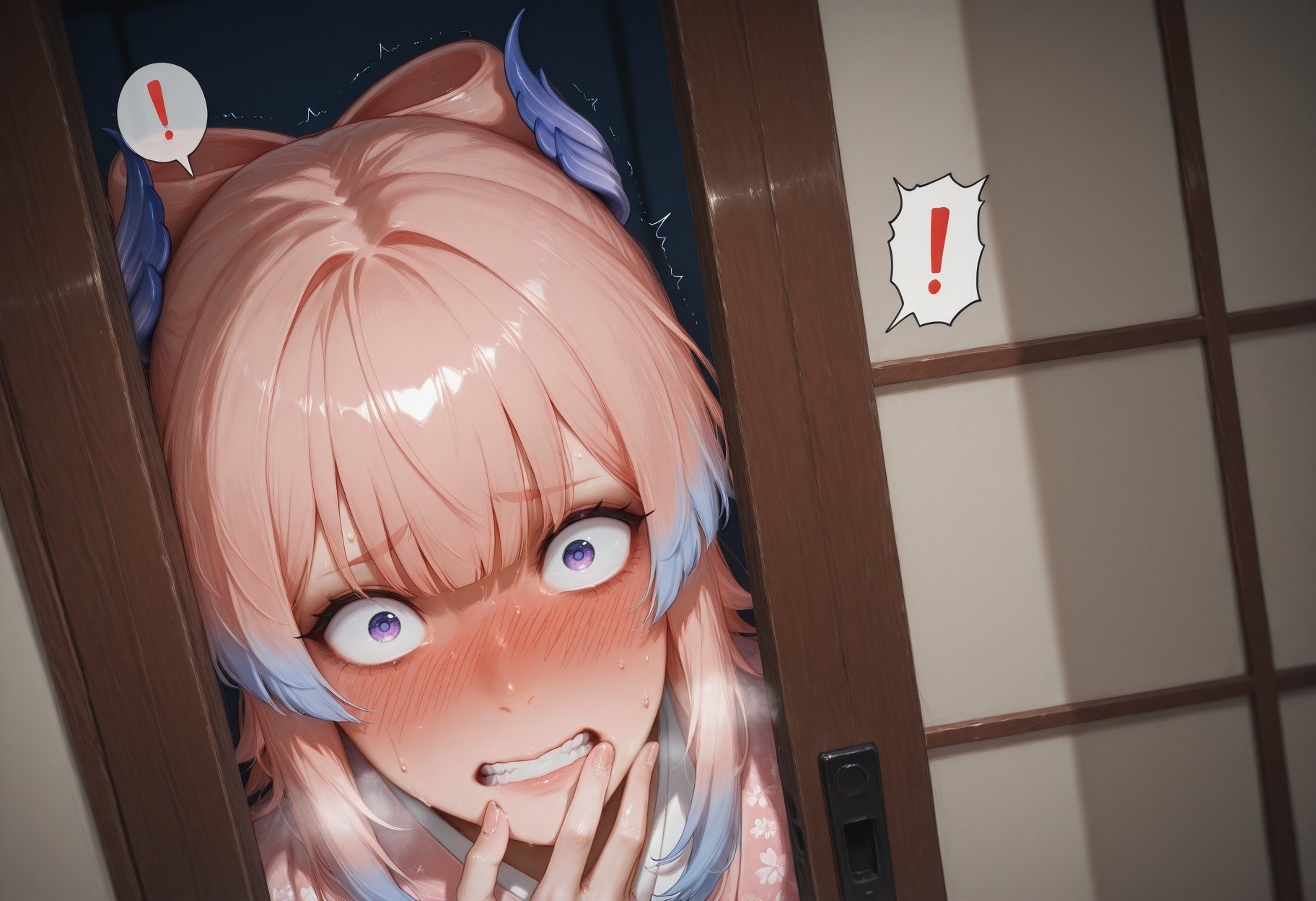 AI Generated Anime Girl - 原神 雷电将军 NTR Vol.2：ชุดชั้นในลูกไม้ ชุดรัดรูป 95P