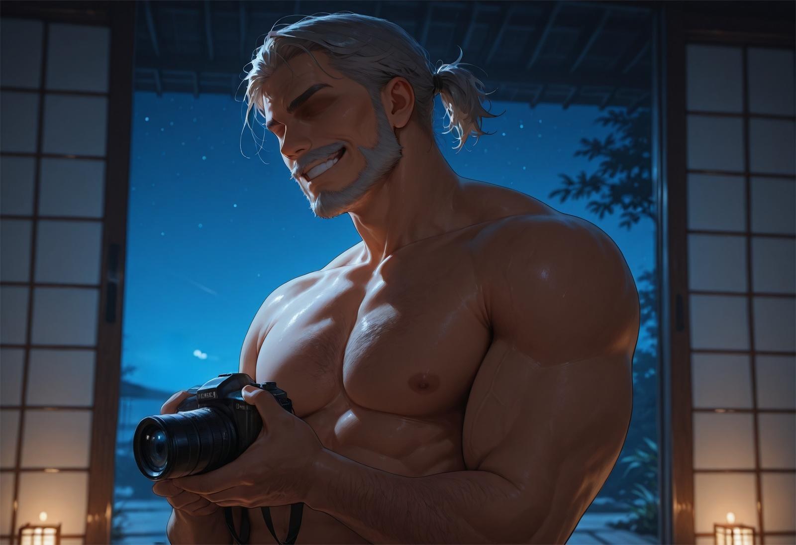 AI Generated Anime Girl - Genshin Impact Raiden Shogun, Sangonomiya Kokomi Collection: Bodysuit Long Hair Explicit 143P
