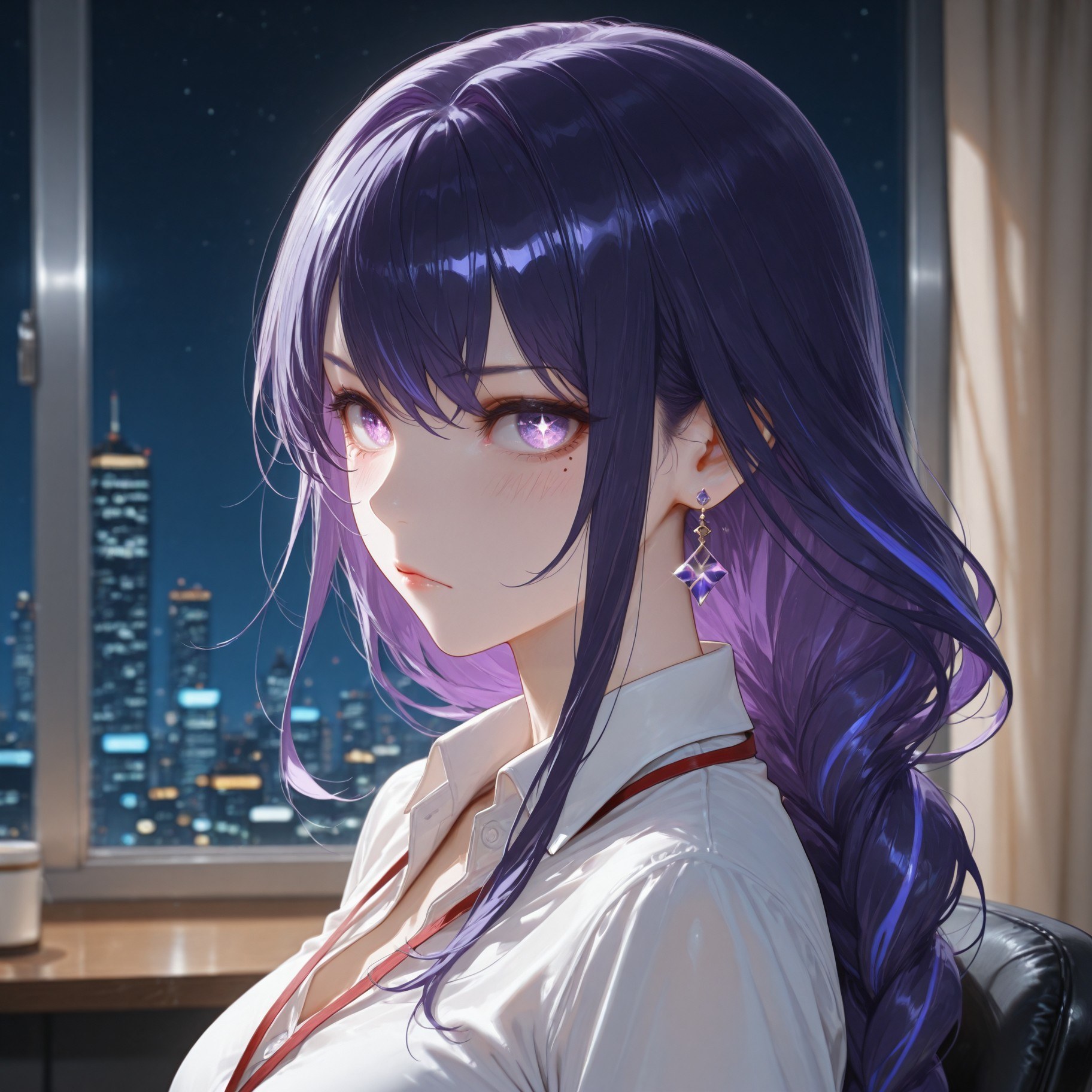 AI tạo ra Anime Girl - 原神 雷电将军：OL套裙黑丝 382P