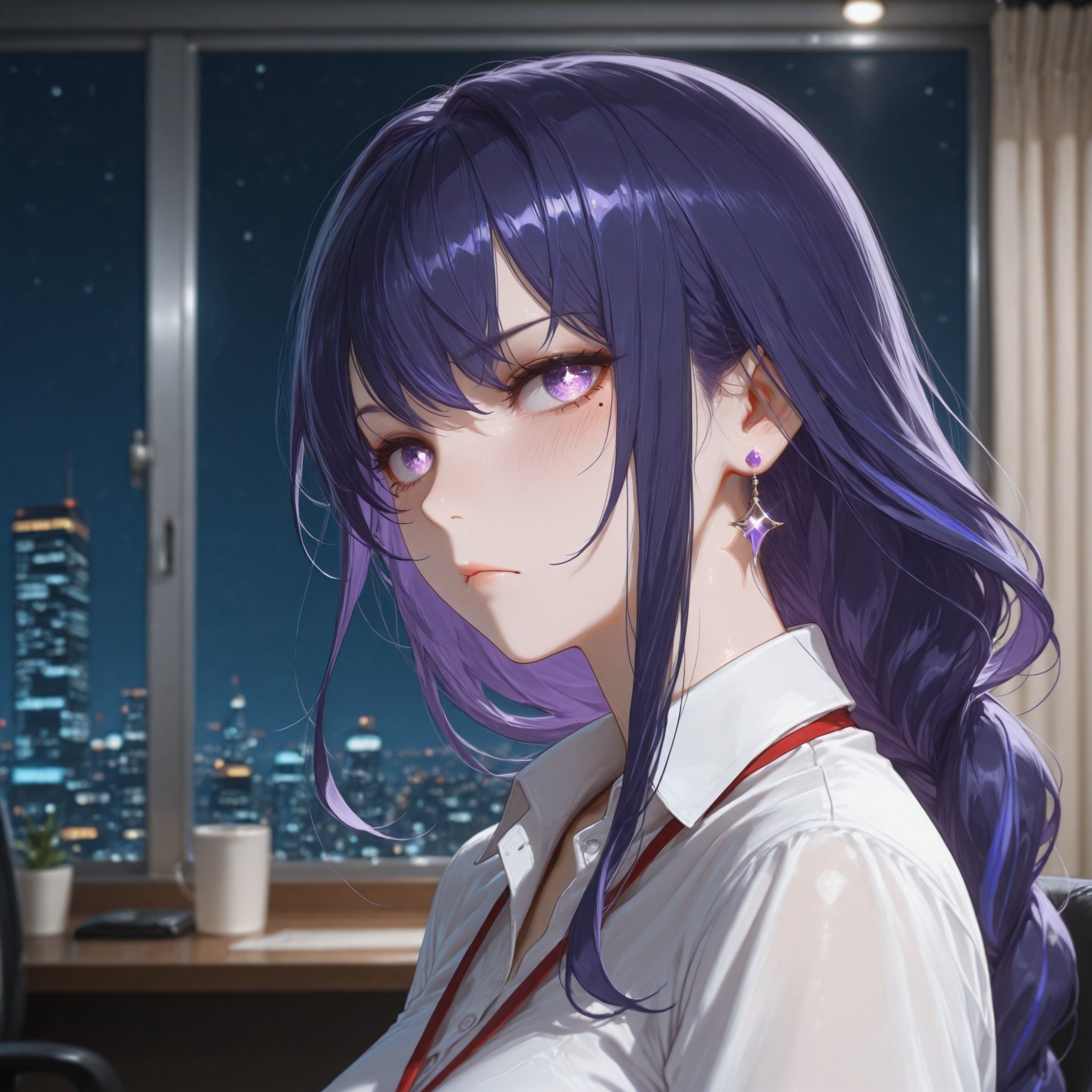 AI tạo ra Anime Girl - 原神 雷电将军：OL套裙黑丝 382P