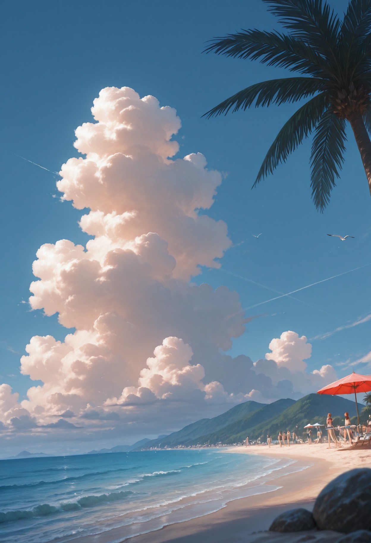 AI Generated Anime Girl - 女神异闻录5 新岛真：泳装湿身露穴 290P