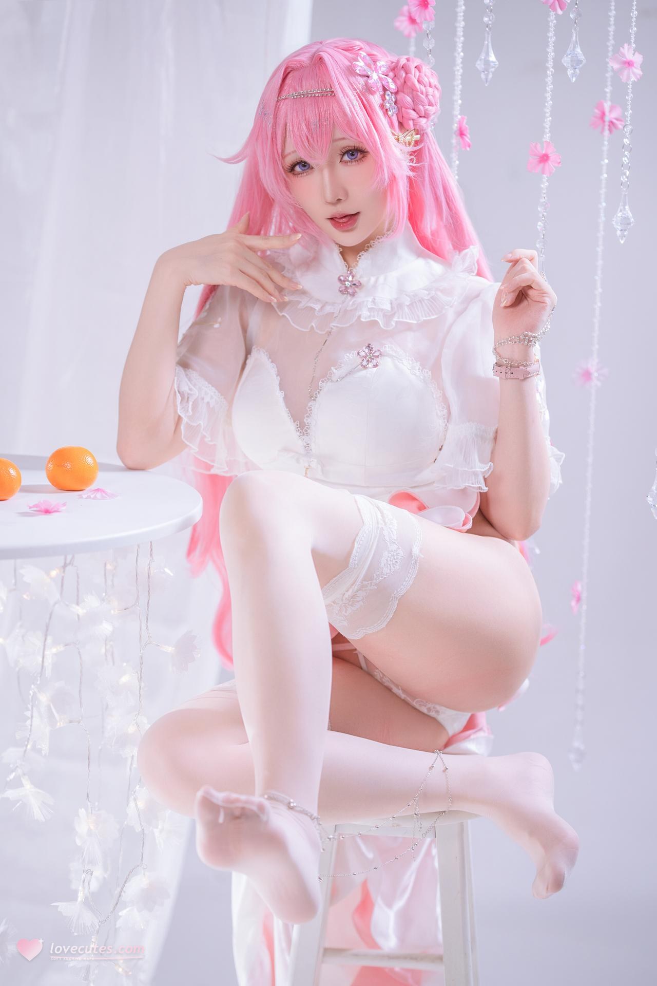 [cosplay] 星之迟迟Hoshilily - Nữ thần chiến thắng: Nikke Dorothea: bạch phát lễ trang bạch ti mỹ thối hoàn nguyên 44P