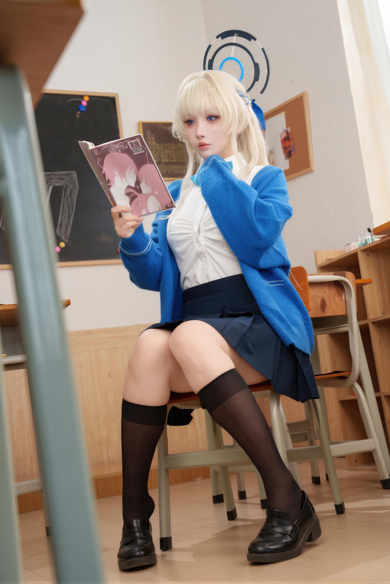 [cosplay] rioko凉凉子 KANEKO_咔喵 - 飞鸟马时+调月莉音：双人角色黑丝美腿 110P