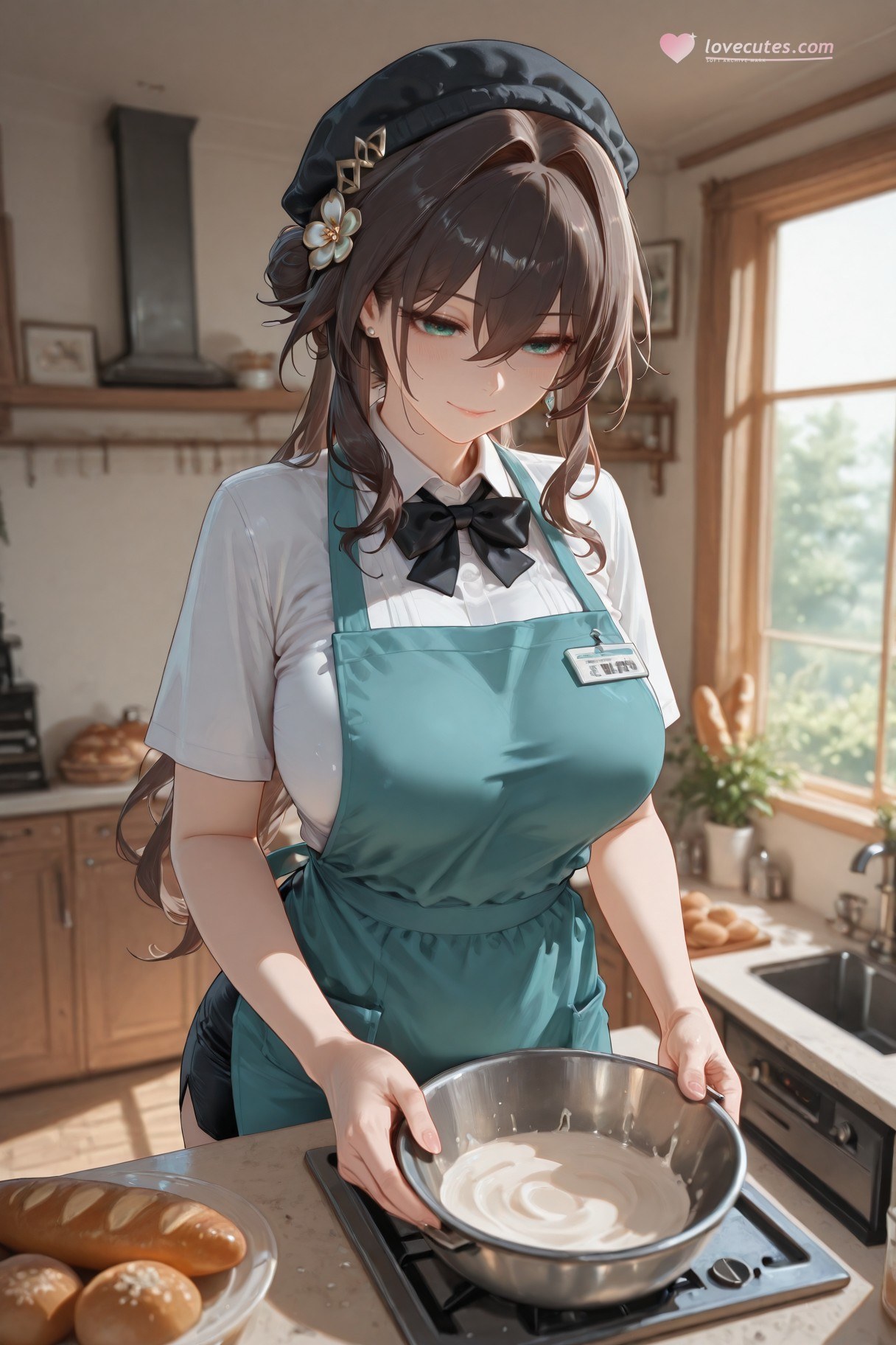 AI Generated Anime Girl - 崩坏：星穹铁道 阮梅女仆：女仆装白丝 399P