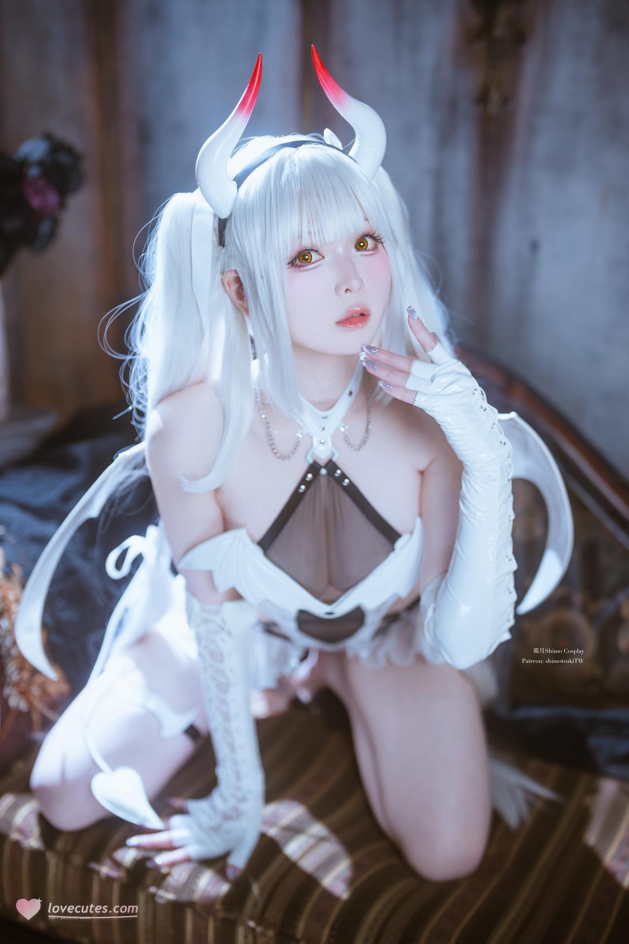 [写真] 霜月shimo - Blanc Demon：Chủ đề ác quỷ trắng, ảnh chụp 21P