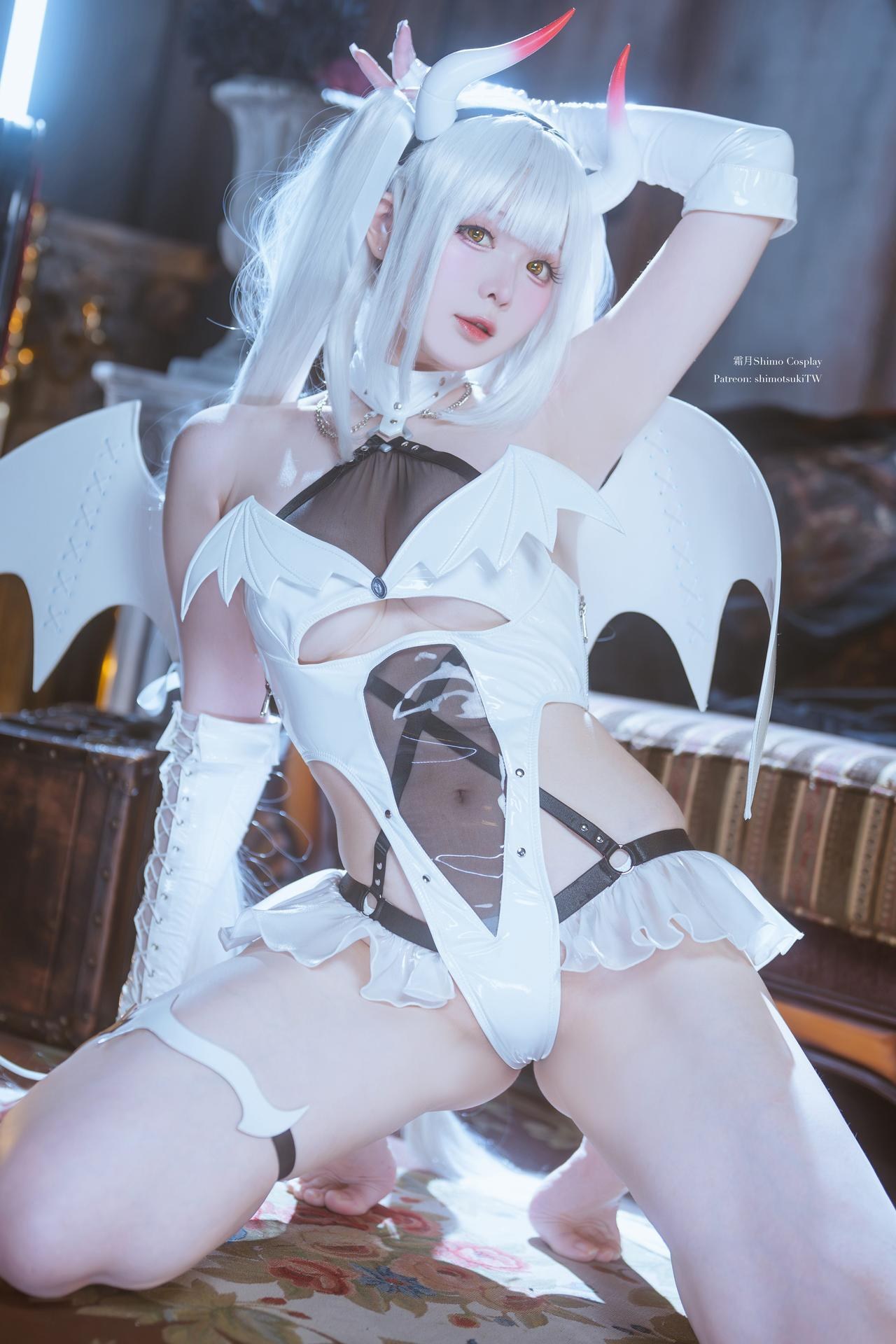 [写真] 霜月shimo - Blanc Demon：Chủ đề ác quỷ trắng, ảnh chụp 21P