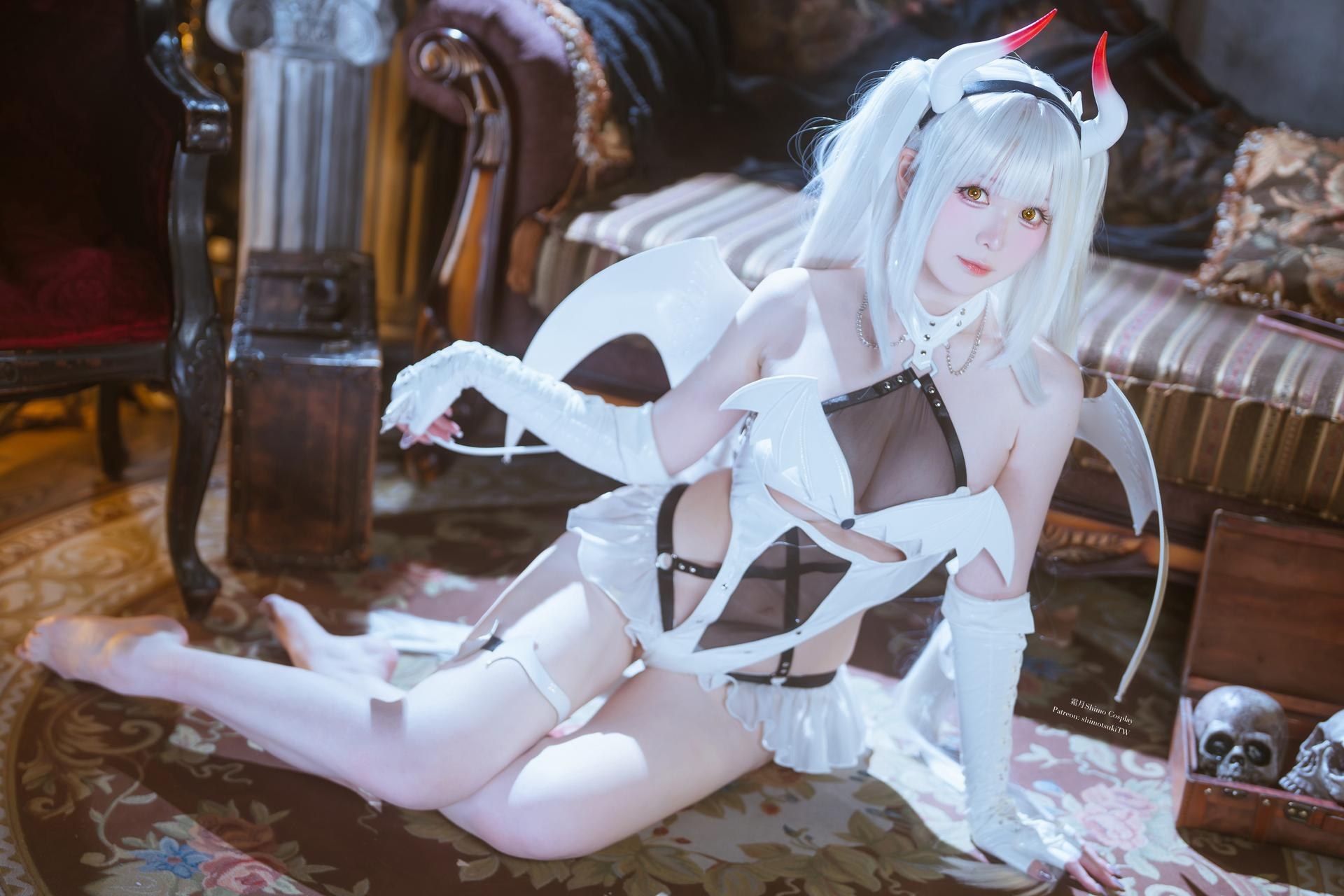 [写真] 霜月shimo - Blanc Demon：Chủ đề ác quỷ trắng, ảnh chụp 21P