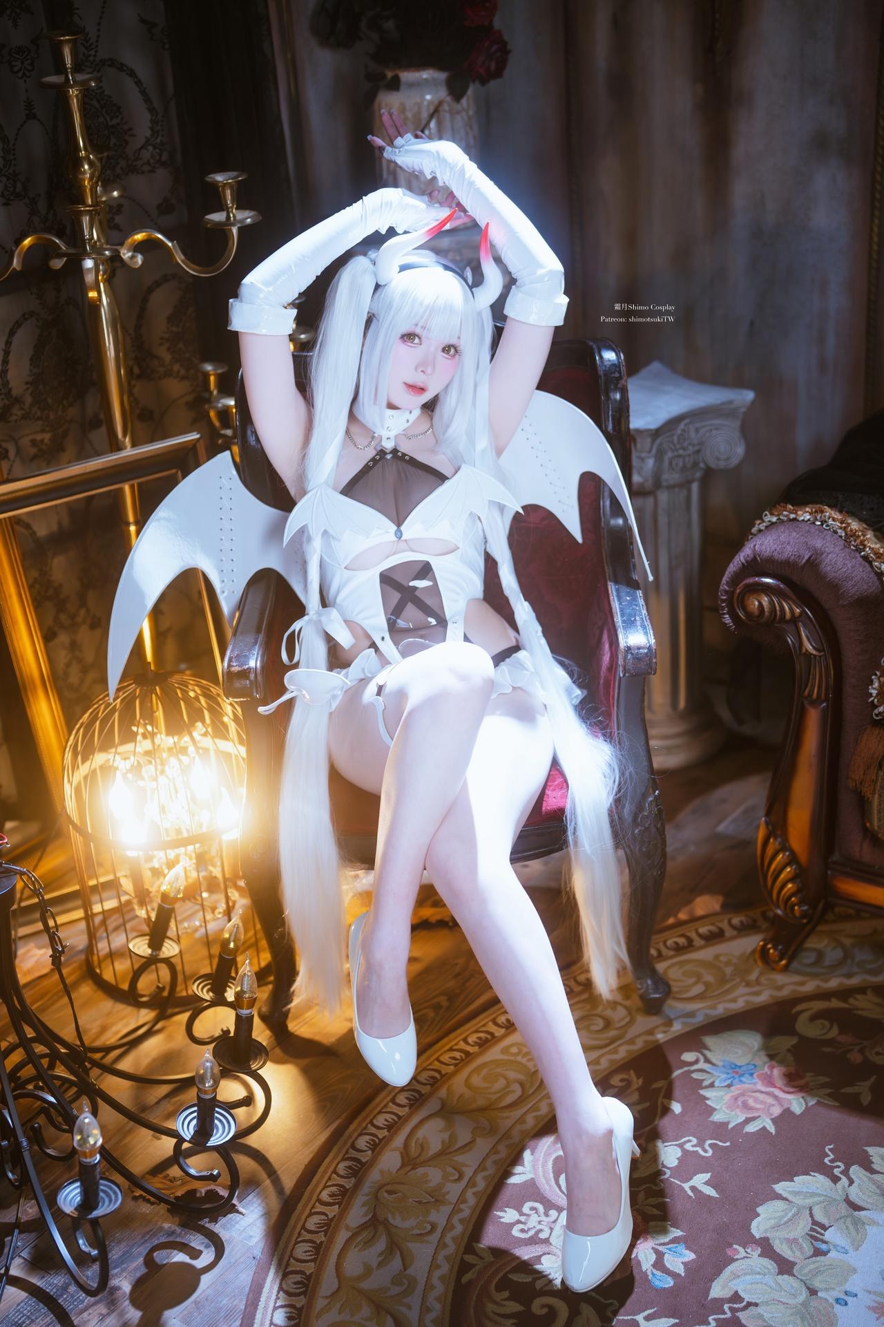 [写真] 霜月shimo - Blanc Demon：Chủ đề ác quỷ trắng, ảnh chụp 21P