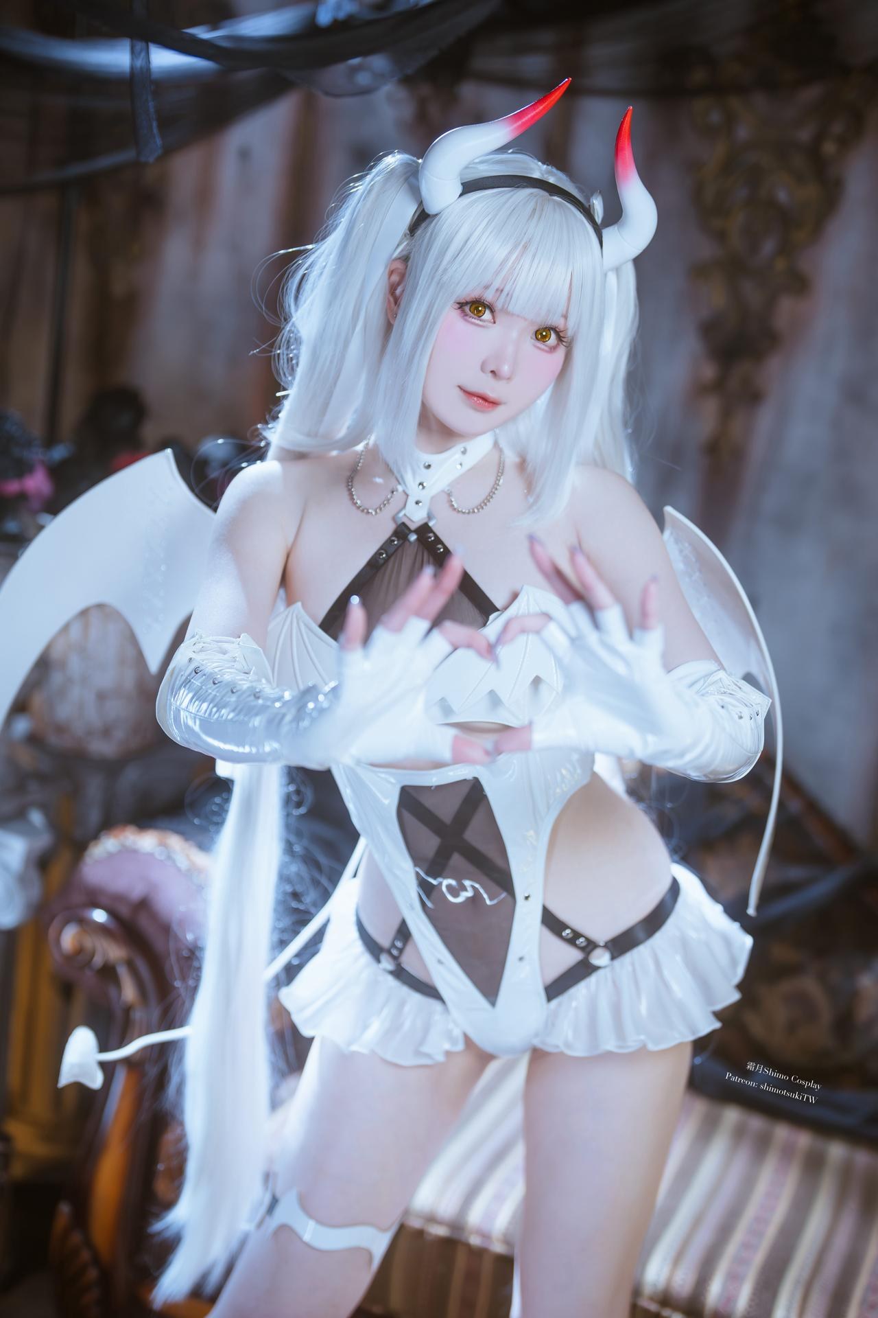 [写真] 霜月shimo - Blanc Demon：Chủ đề ác quỷ trắng, ảnh chụp 21P