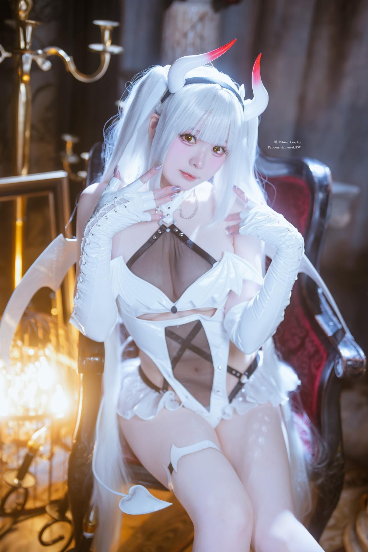 [写真] 霜月shimo - Blanc Demon：Chủ đề ác quỷ trắng, ảnh chụp 21P