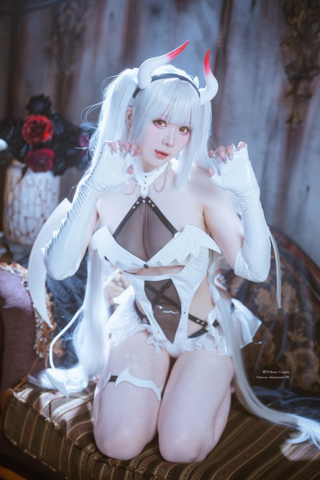 [写真] 霜月shimo - Blanc Demon：Chủ đề ác quỷ trắng, ảnh chụp 21P