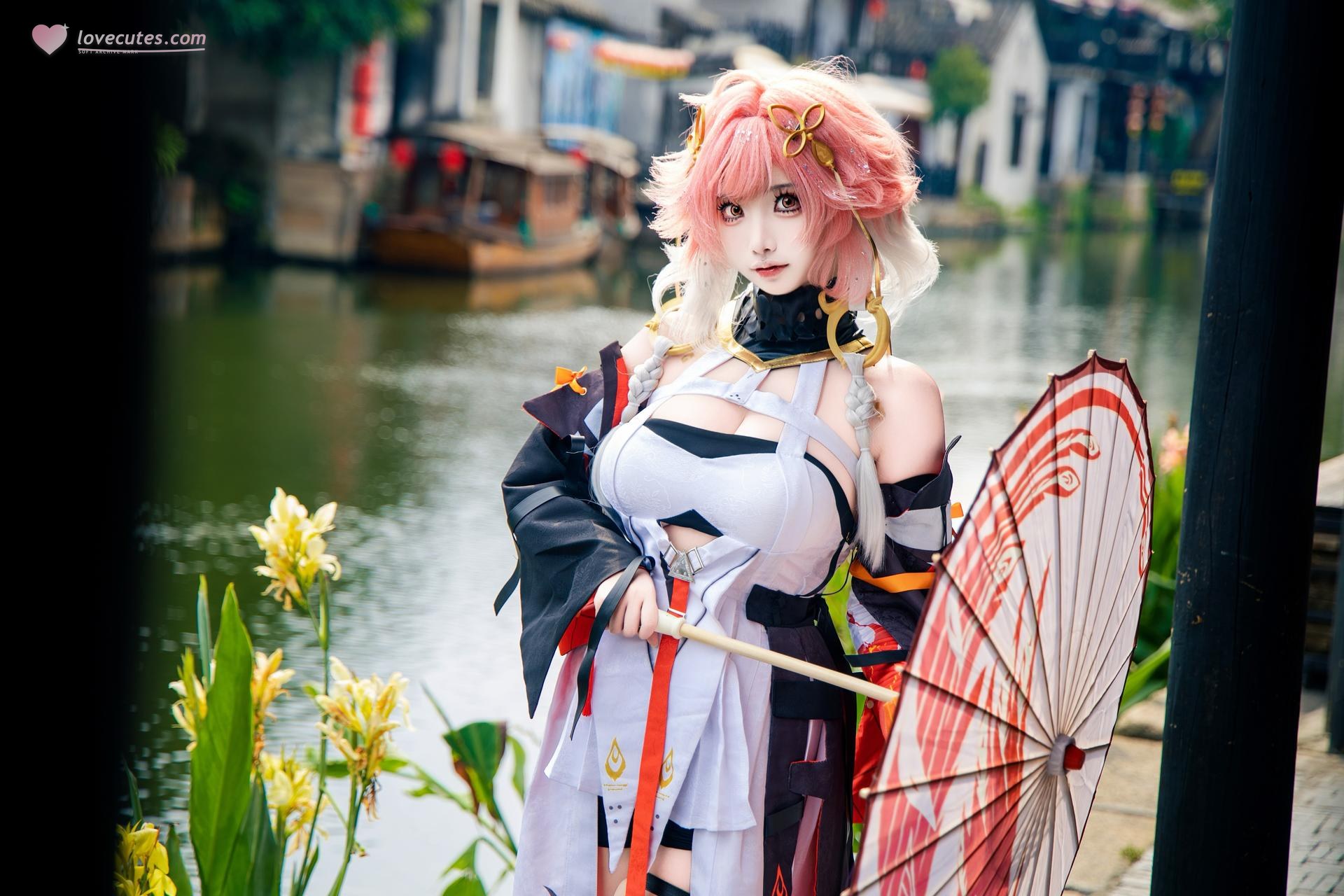 [cosplay] 香草奶喵 - 鸣潮 长离：原皮外景角色写真 25P