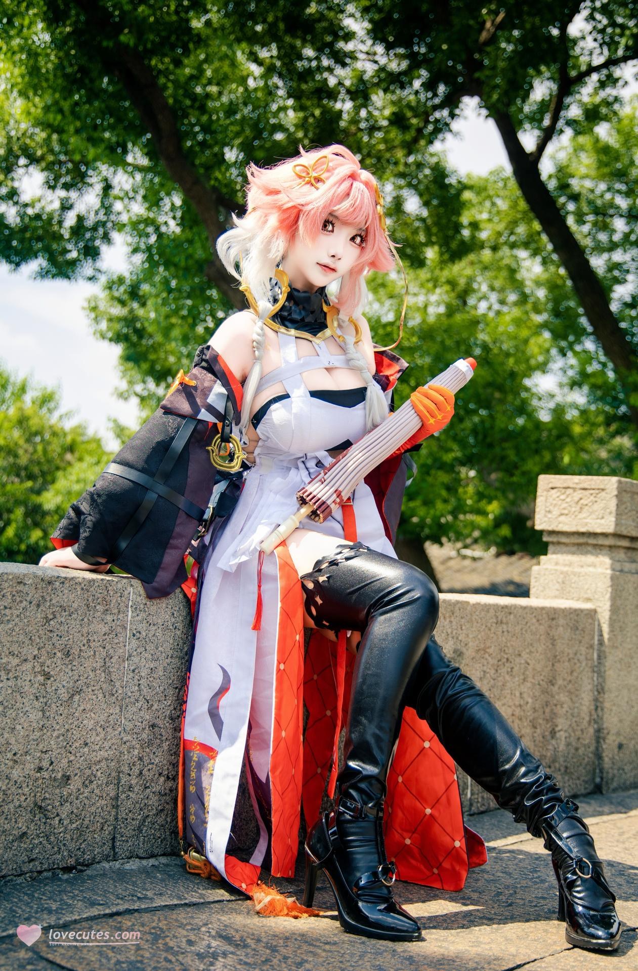 [cosplay] 香草奶喵 - 鸣潮 长离: 原皮 ngoại cảnh ảnh nhân vật 25P