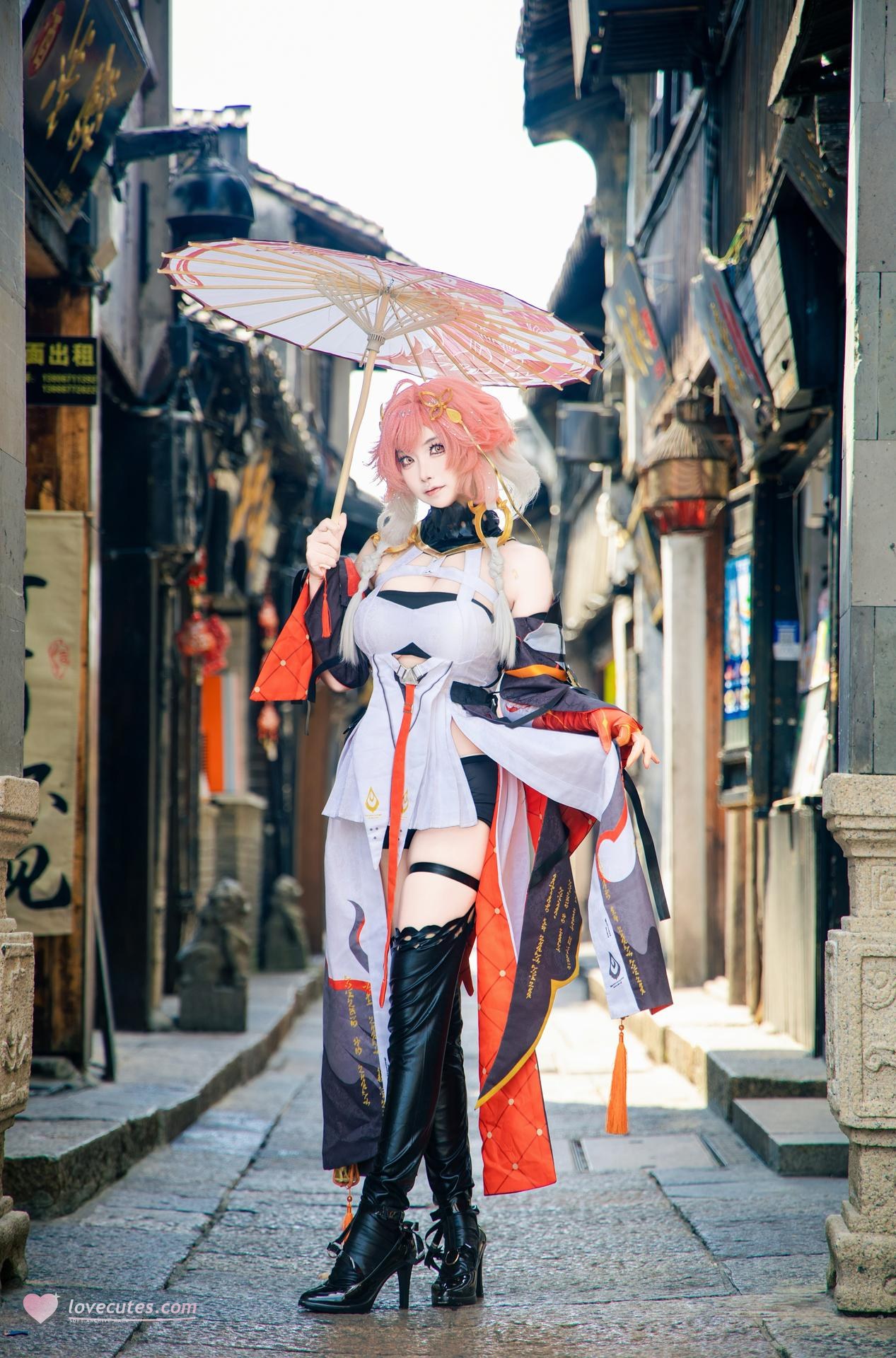 [cosplay] 香草奶喵 - 鸣潮 长离: 原皮 ngoại cảnh ảnh nhân vật 25P