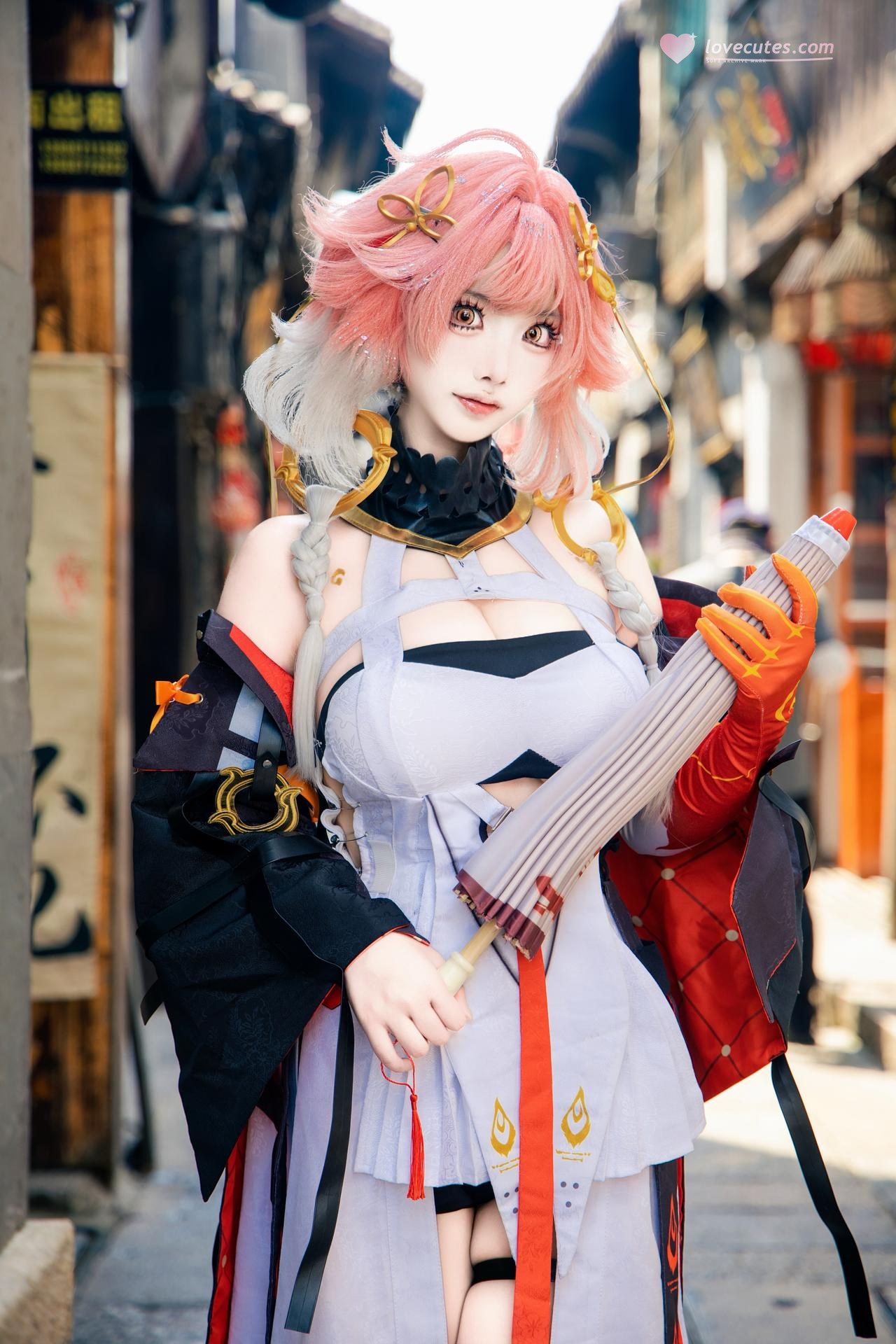 [cosplay] 香草奶喵 - 鸣潮 长离: 原皮 ngoại cảnh ảnh nhân vật 25P
