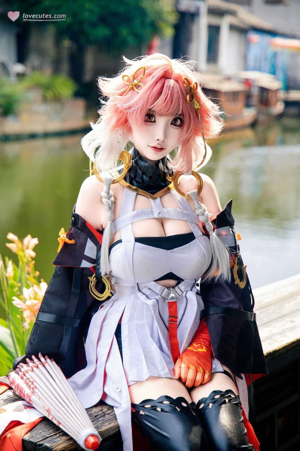 [cosplay] 香草奶喵 - 鸣潮 长离: 原皮 ngoại cảnh ảnh nhân vật 25P