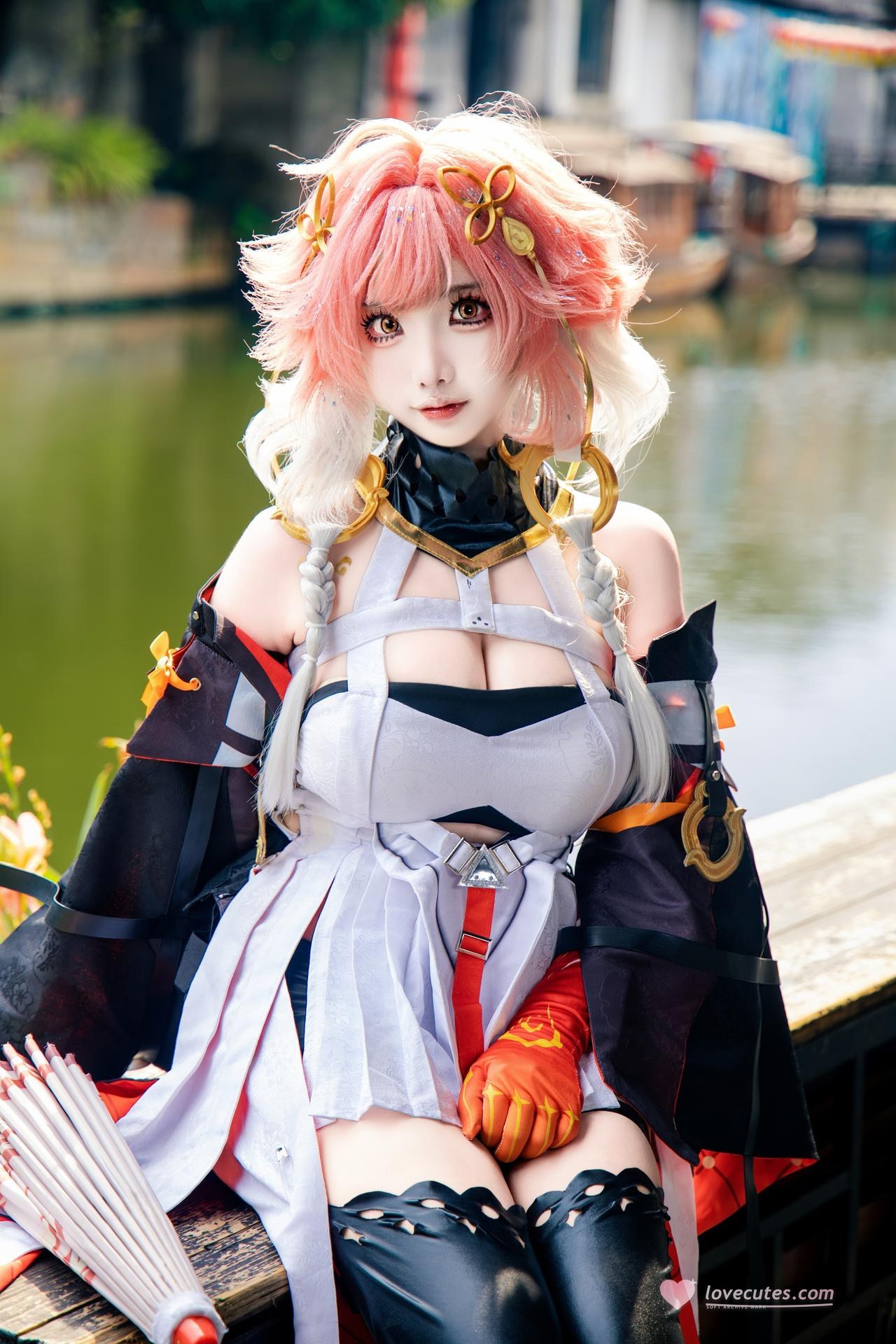 [cosplay] 香草奶喵 - 鸣潮 长离: 原皮 ngoại cảnh ảnh nhân vật 25P
