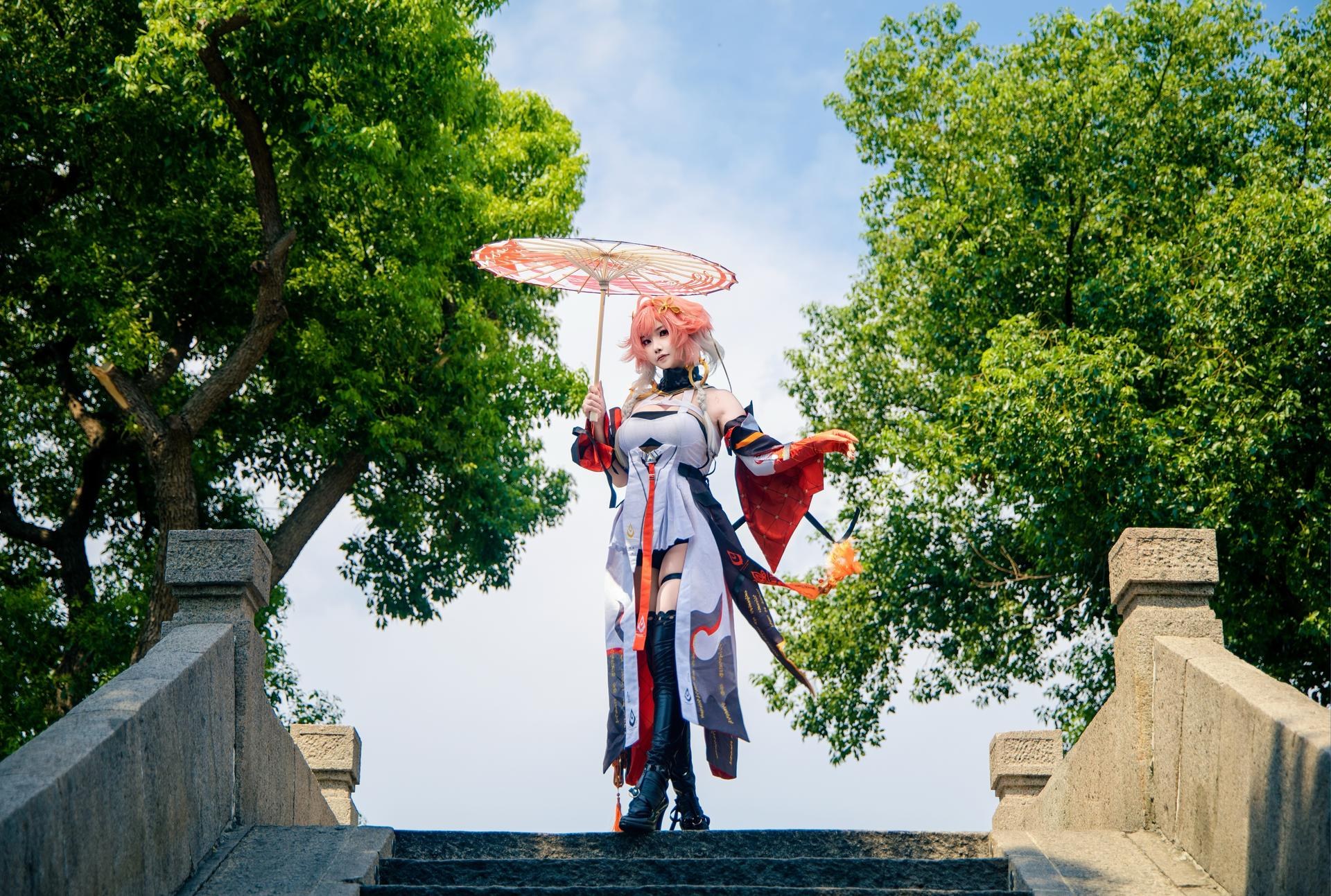 [cosplay] 香草奶喵 - 鸣潮 长离: 原皮 ngoại cảnh ảnh nhân vật 25P