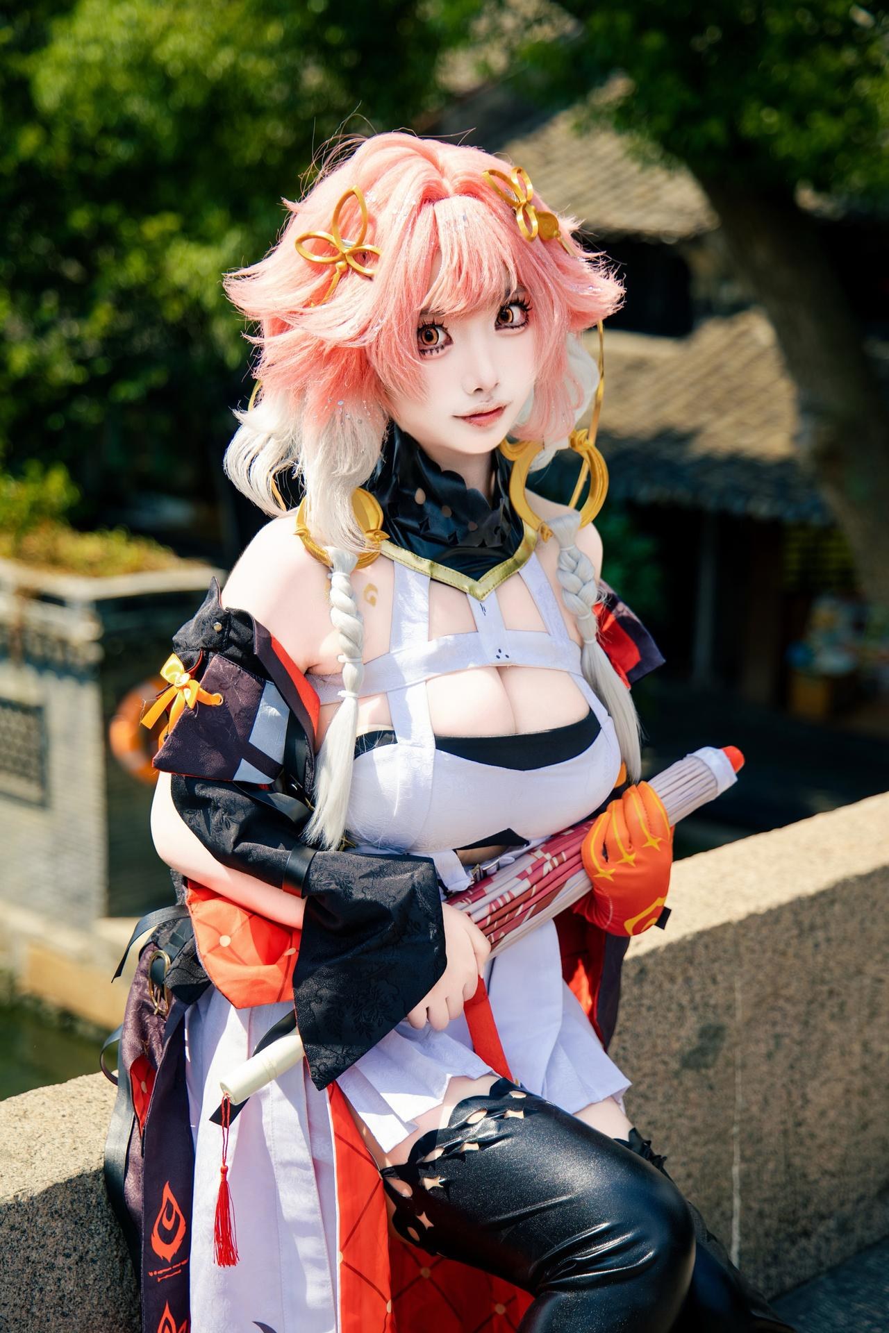 [cosplay] 香草奶喵 - 鸣潮 长离: 原皮 ngoại cảnh ảnh nhân vật 25P