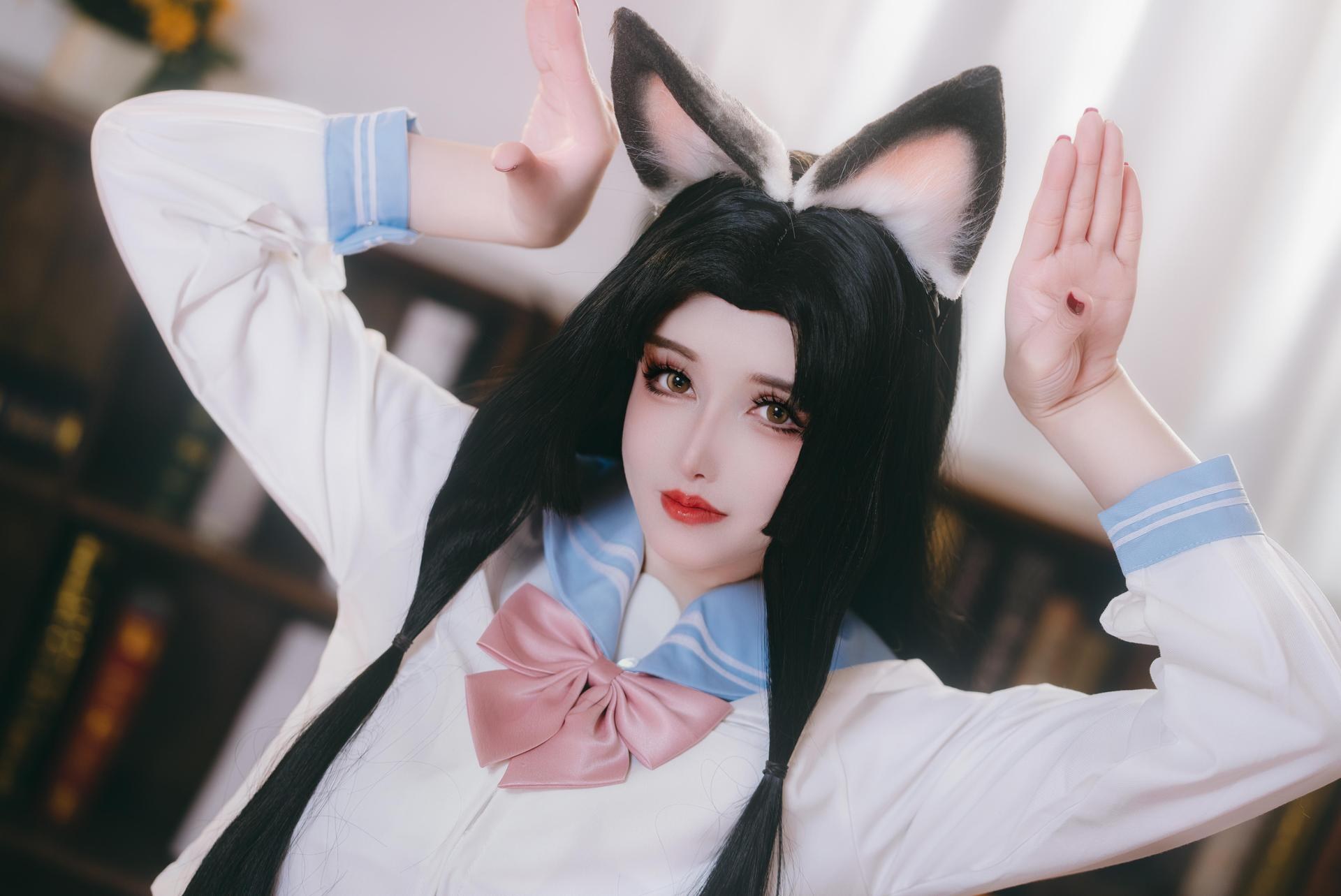 [コスプレ] 鹿八岁 - 原神 胡桃：教室テーマ角色写真 66P1V