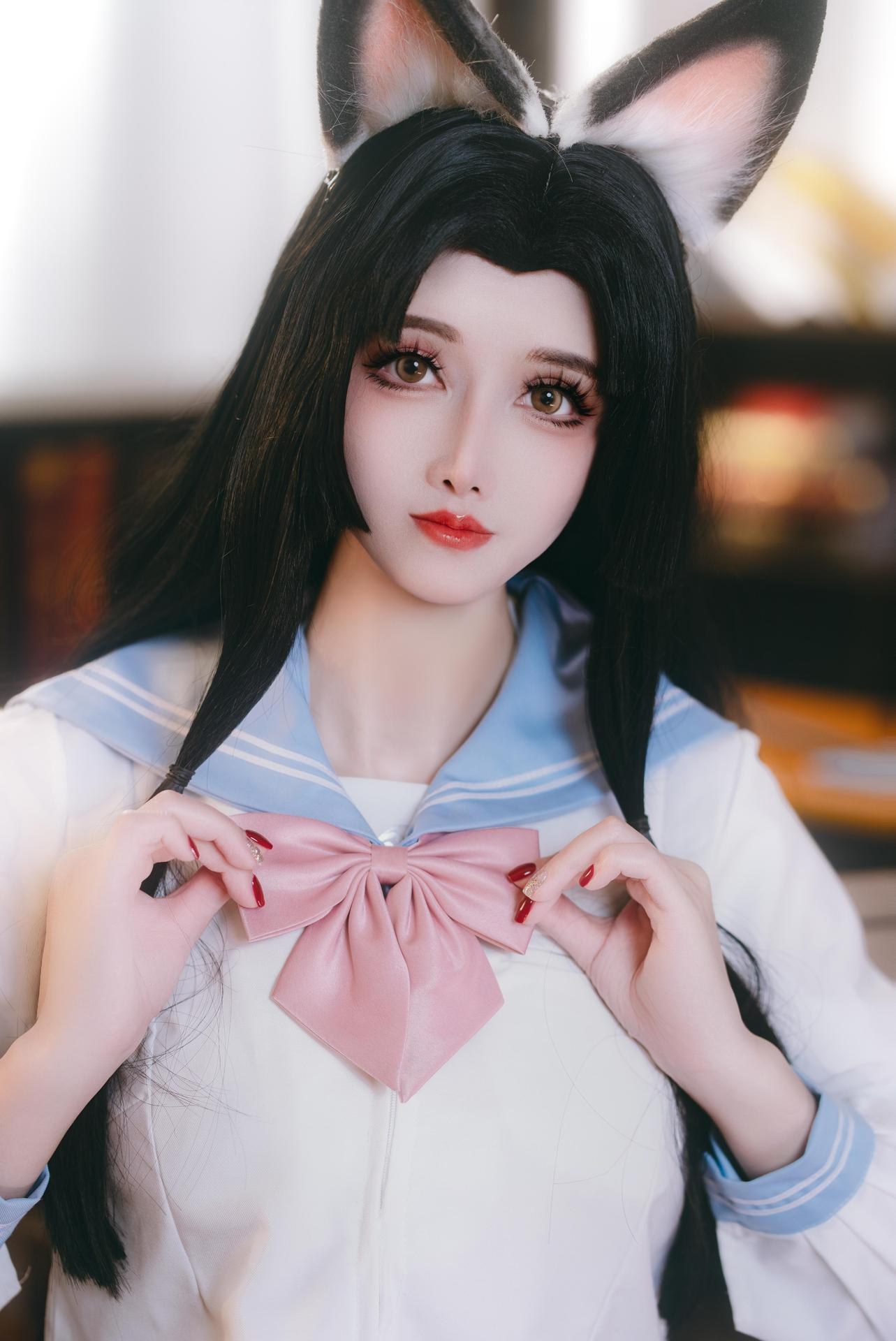 [コスプレ] 鹿八岁 - 原神 胡桃：教室テーマ角色写真 66P1V