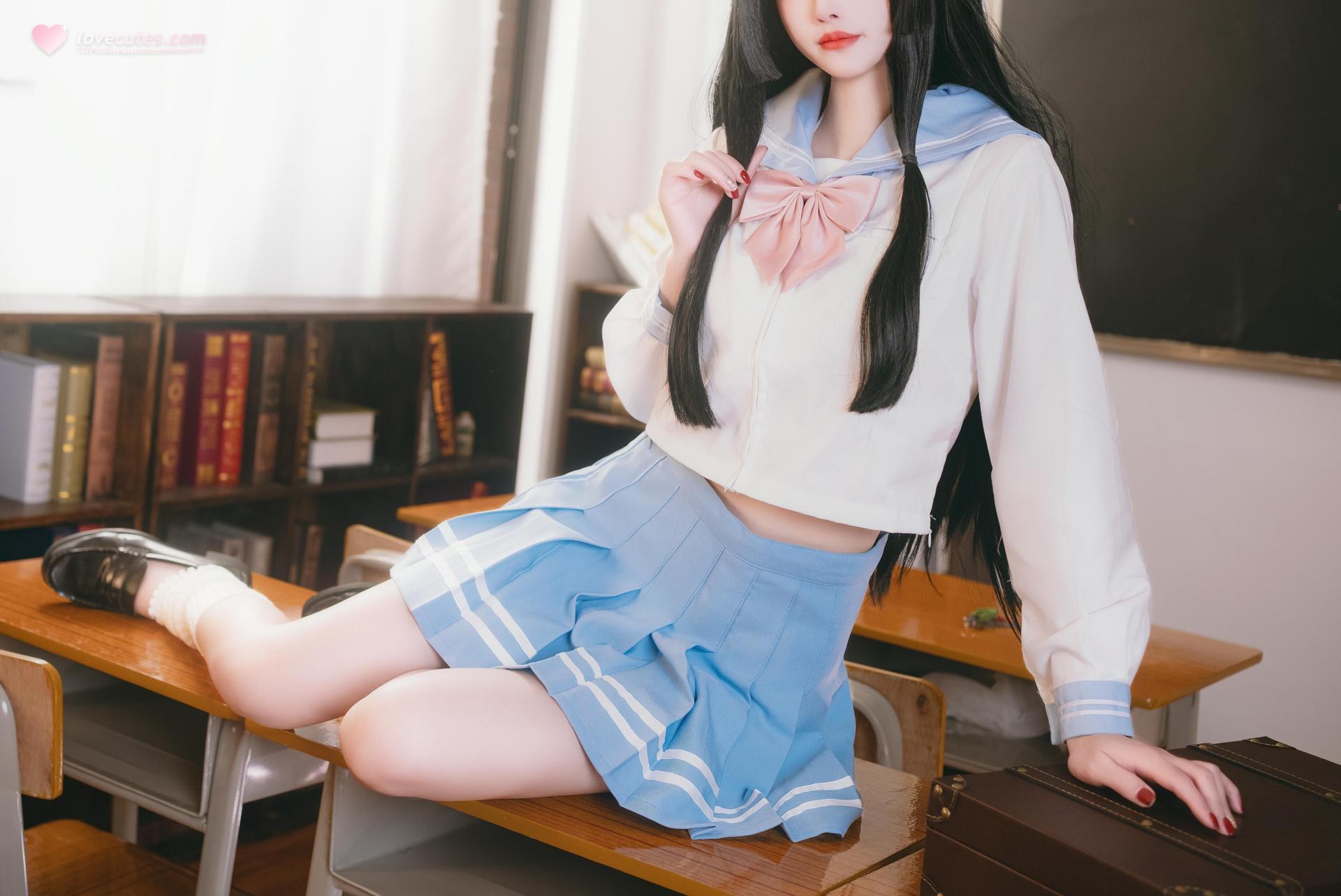 [cosplay]鹿八岁 - Nguyên Thần Hutao: Ảnh nhân vật chủ đề lớp học 66P1V