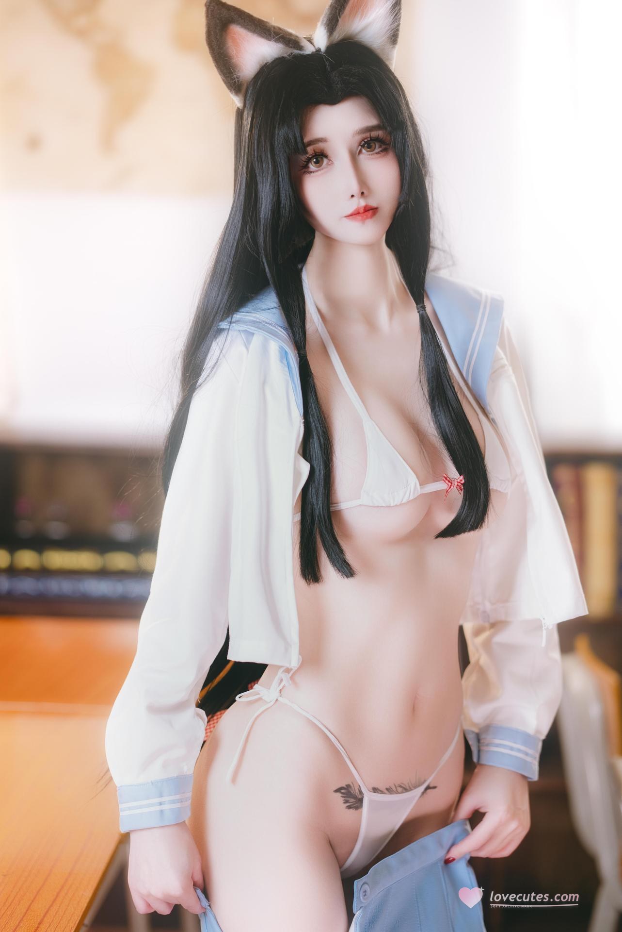 [cosplay]鹿八岁 - Nguyên Thần Hutao: Ảnh nhân vật chủ đề lớp học 66P1V