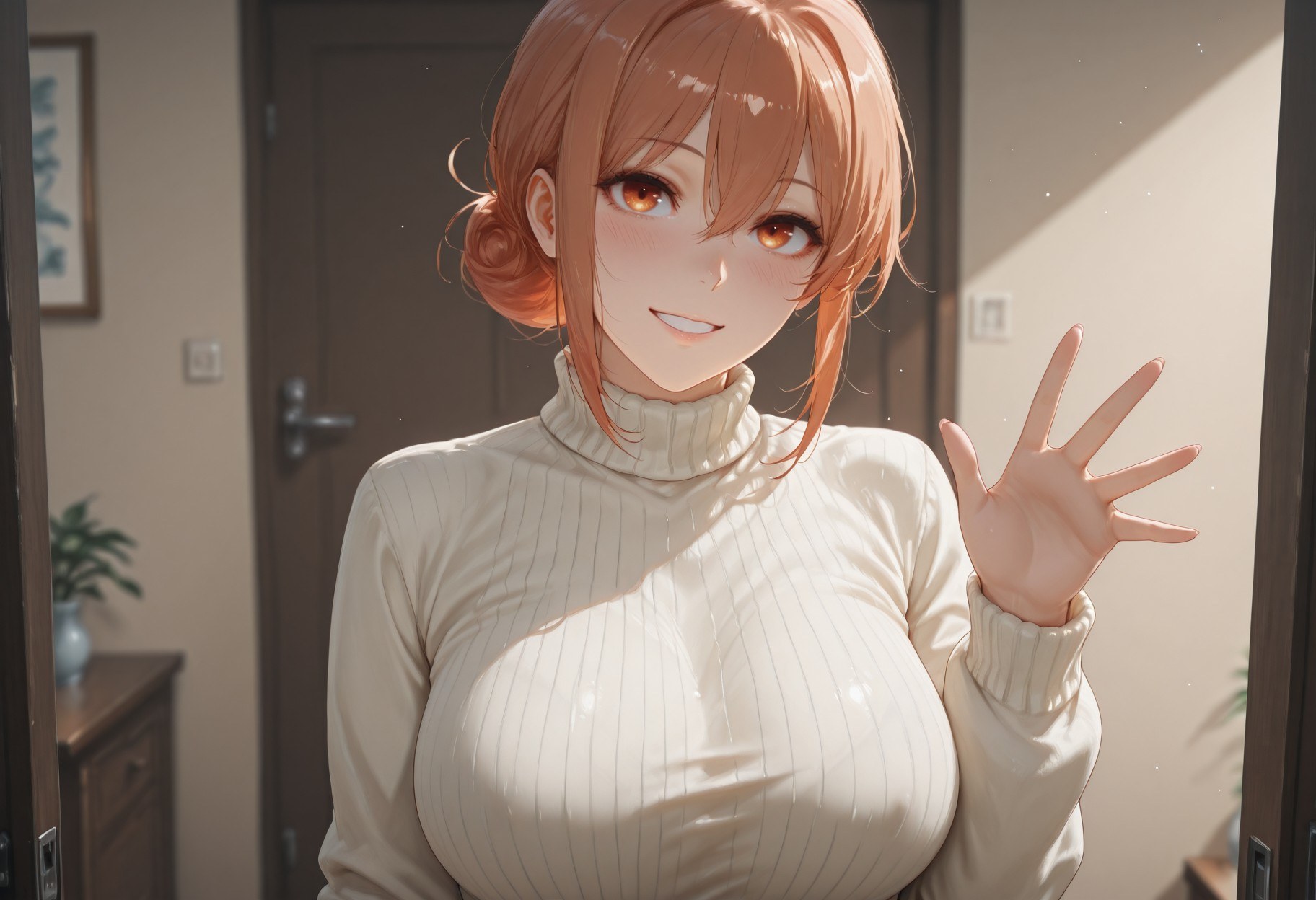 AI Generated Anime Girl - 我的青春恋爱物语果然有问题 由比滨太太：紧身衣学生装白虎 247P