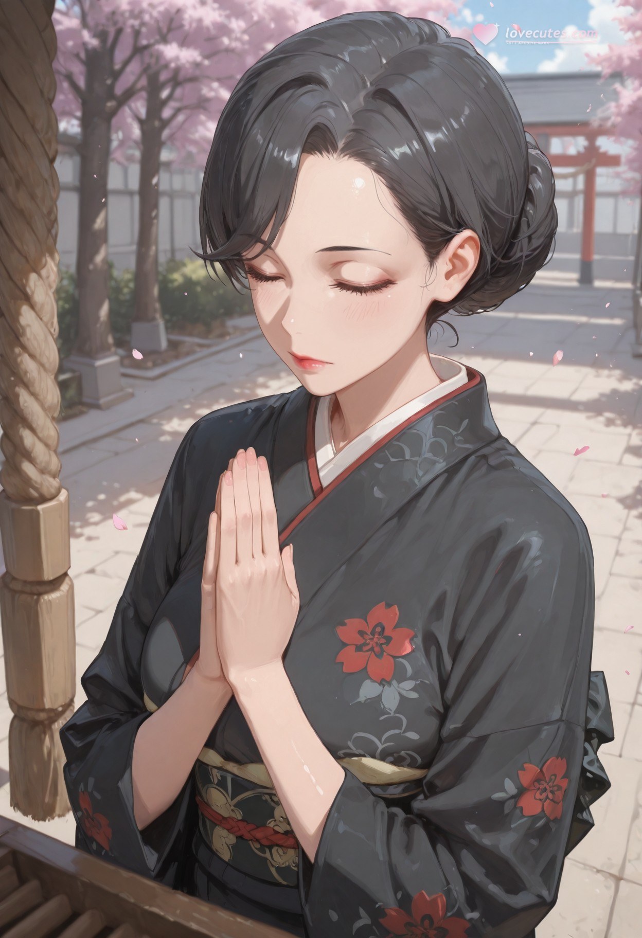 Cô gái anime do AI tạo - 我的青春恋爱物语果然有问题 雪之下母: đồ lót ren đen, bodysuit ôm sát, đồng phục học sinh ướt người lộ âm hộ 352P