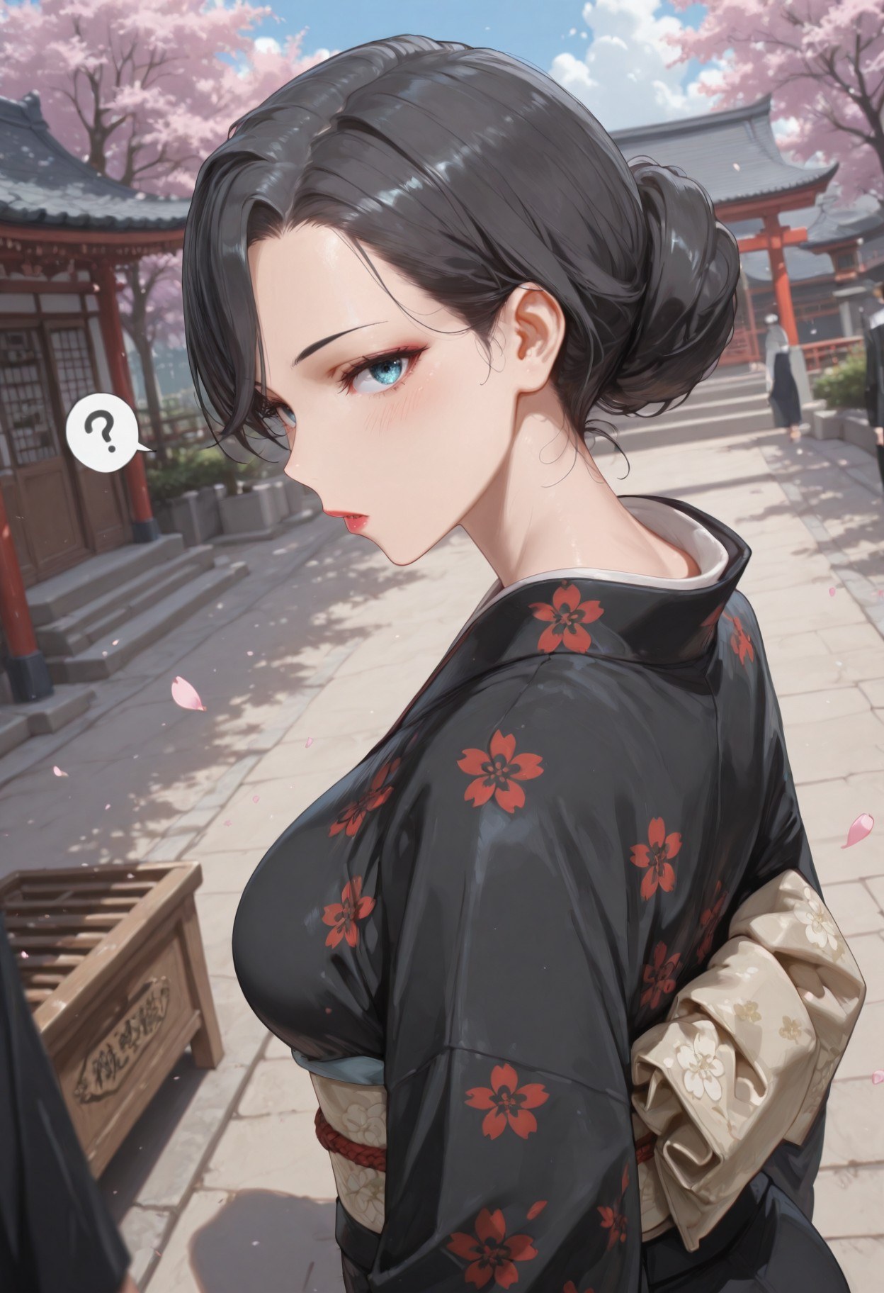Cô gái anime do AI tạo - 我的青春恋爱物语果然有问题 雪之下母: đồ lót ren đen, bodysuit ôm sát, đồng phục học sinh ướt người lộ âm hộ 352P