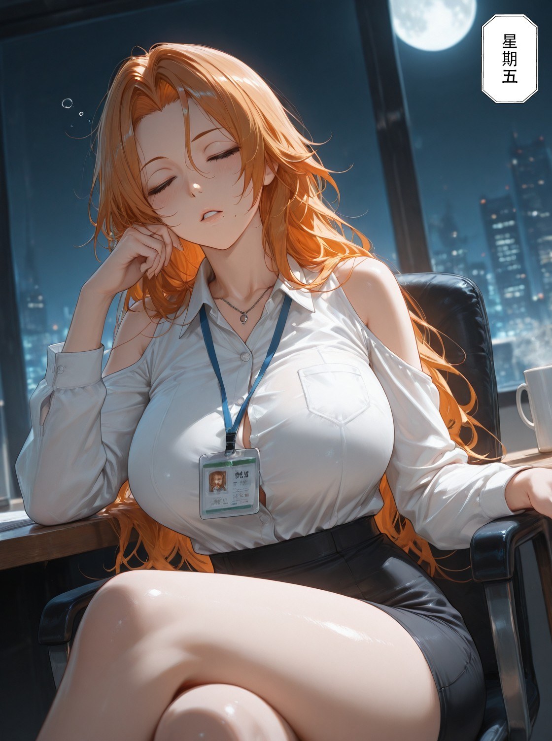 AI生成アニメ少女 - 死神 松本乱菊：レース下着 ボディスーツ ベッド撮影 濡れ透け 穴見せ 132P