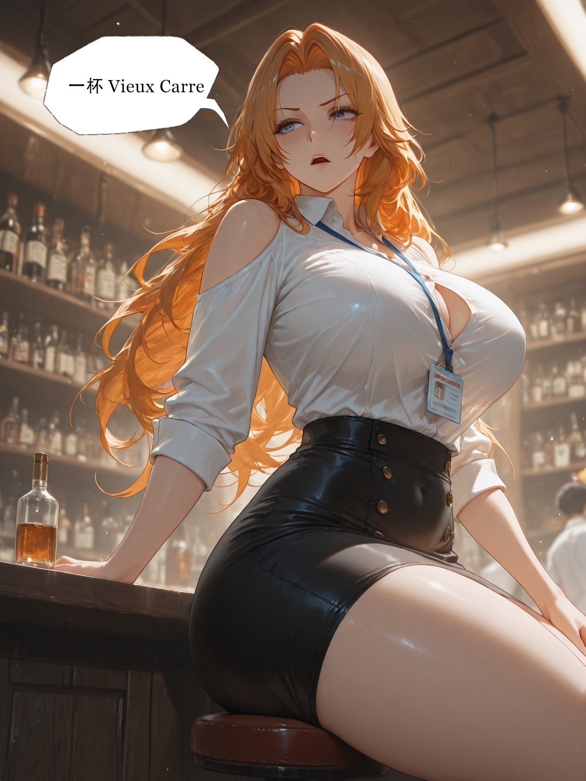 AI tạo ra Anime Girl - 死神 松本乱菊：đồ lót ren bodysuit chụp trên giường ướt người lộ lỗ 132P