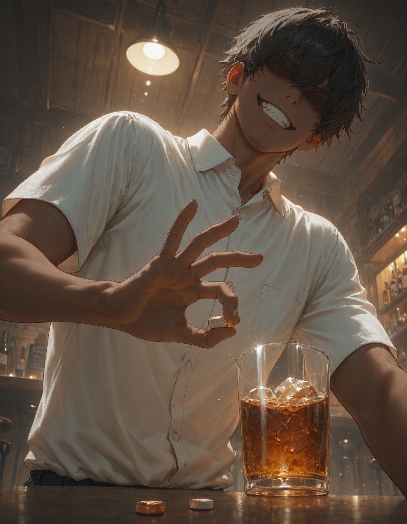 AI tạo ra Anime Girl - 死神 松本乱菊：đồ lót ren bodysuit chụp trên giường ướt người lộ lỗ 132P