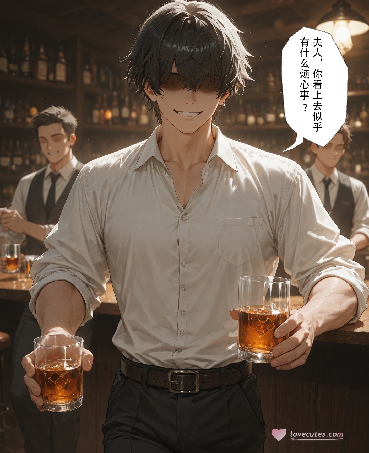 AI tạo ra Anime Girl - 死神 松本乱菊：đồ lót ren bodysuit chụp trên giường ướt người lộ lỗ 132P